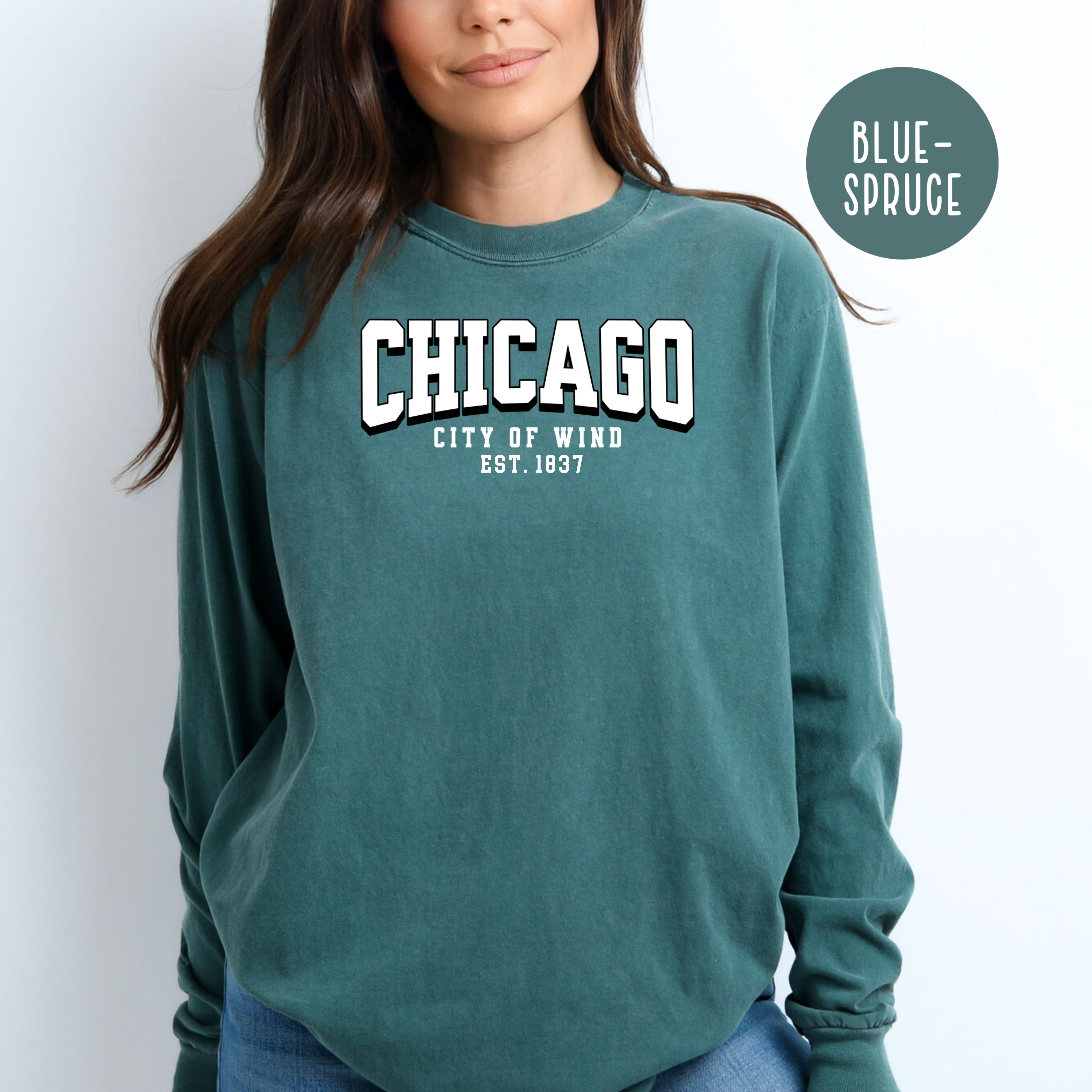 Chicago Comfort Colors® Long Sleeve Unisex Tee
