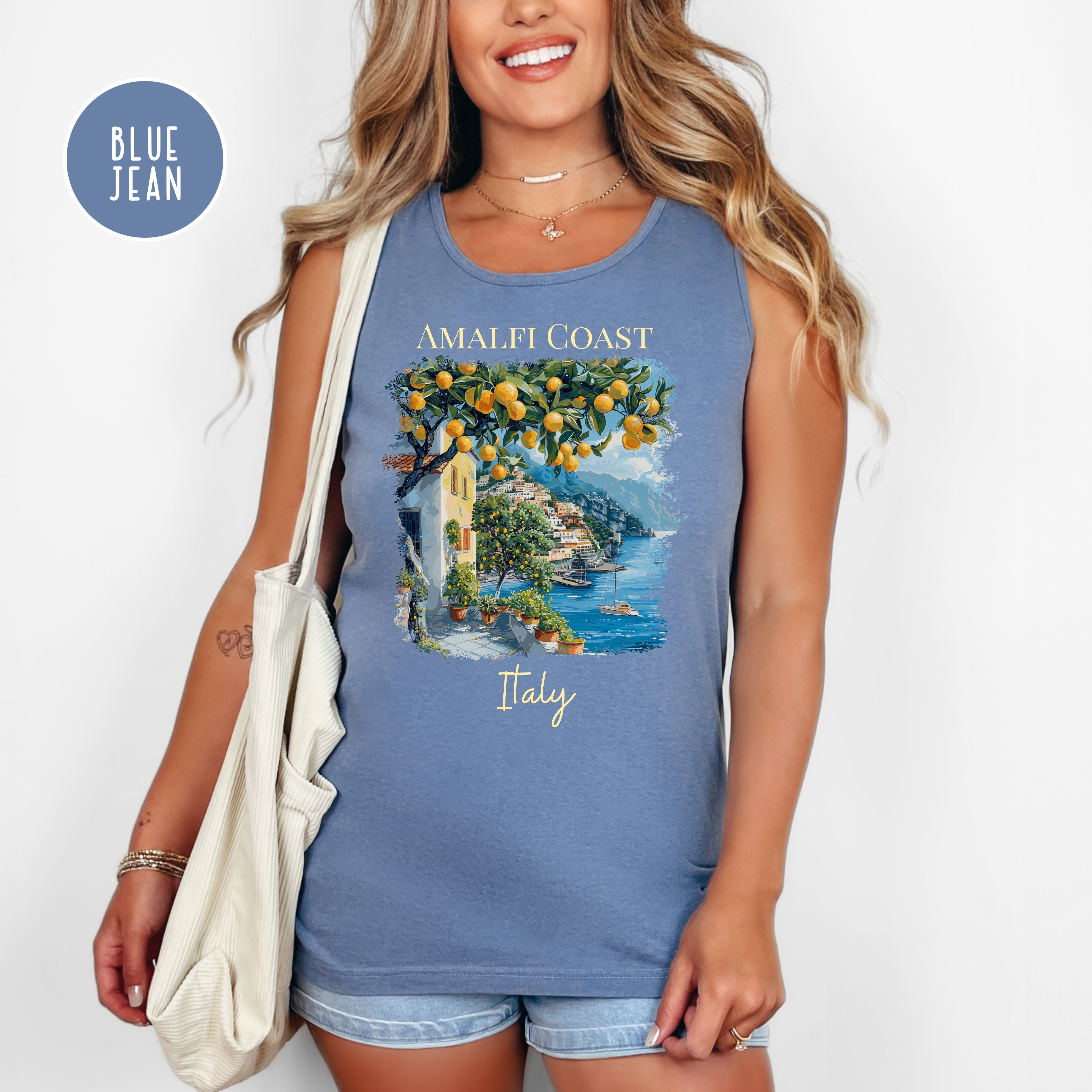 Amalfi Coast Italy Lover Comfort Colors Vacation Tank Top