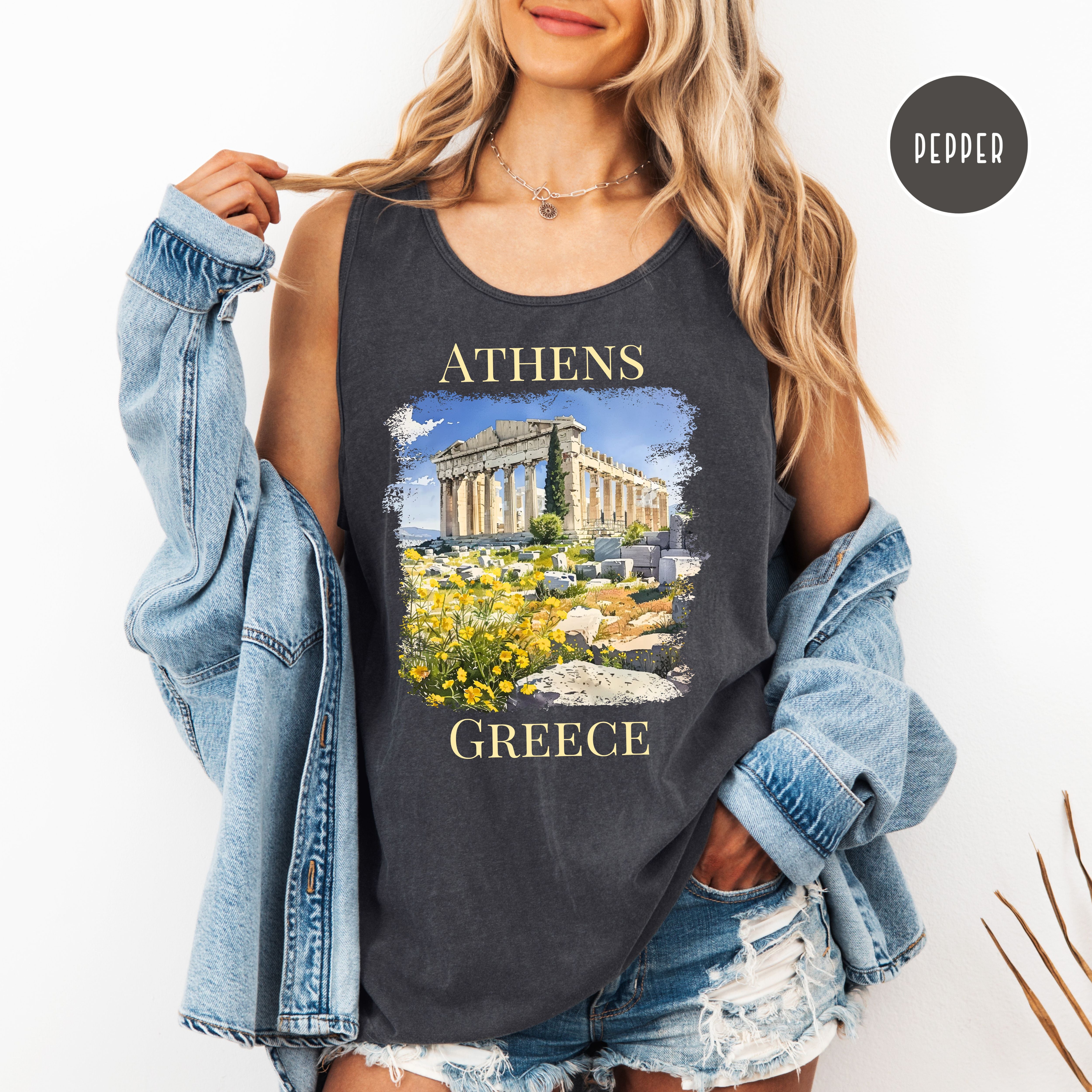 Athens Greece Comfort Colors Adult Unisex Tank Top