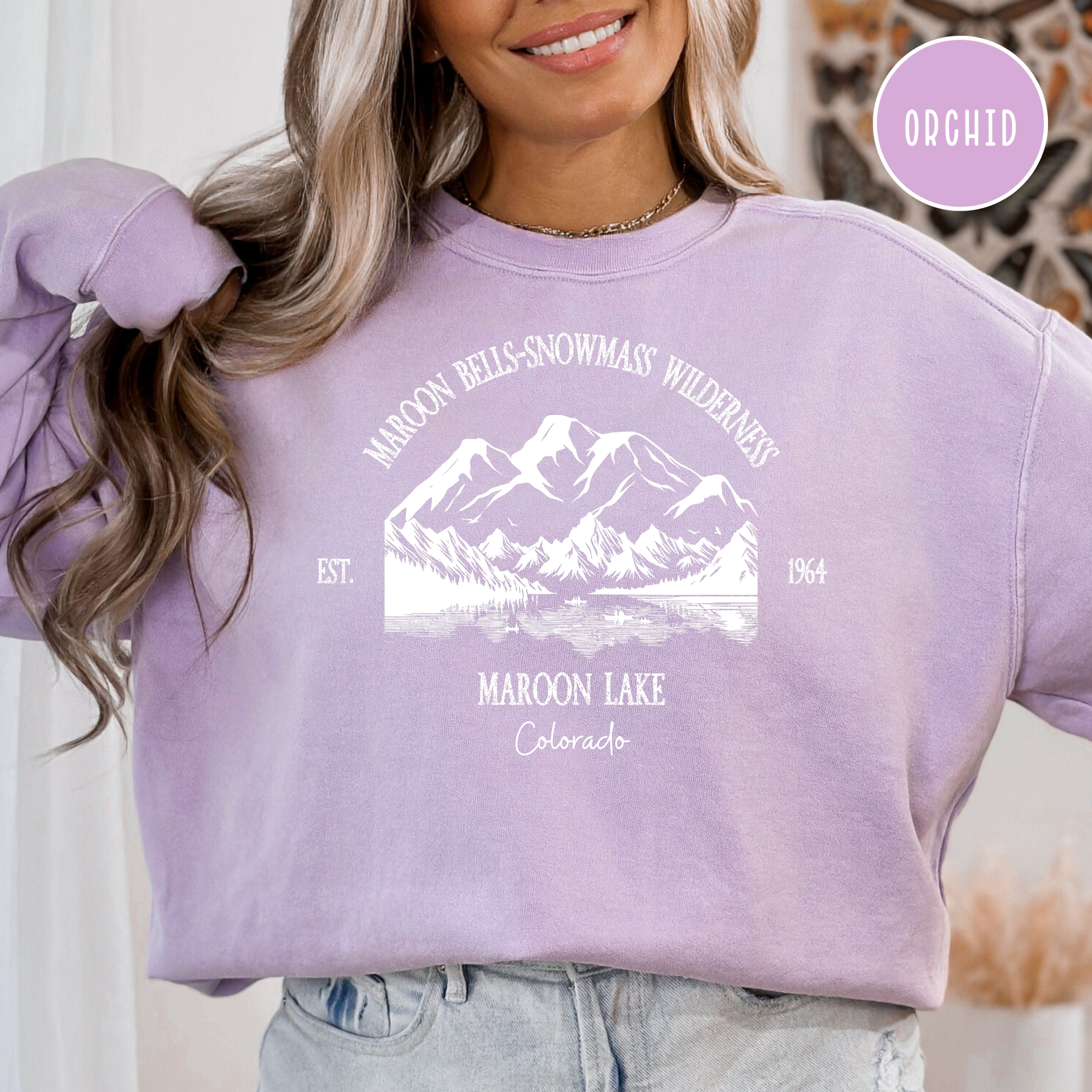 Maroon Bells-Snowmass Wilderness Maroon Lake Comfort Colors® Sweatshirt