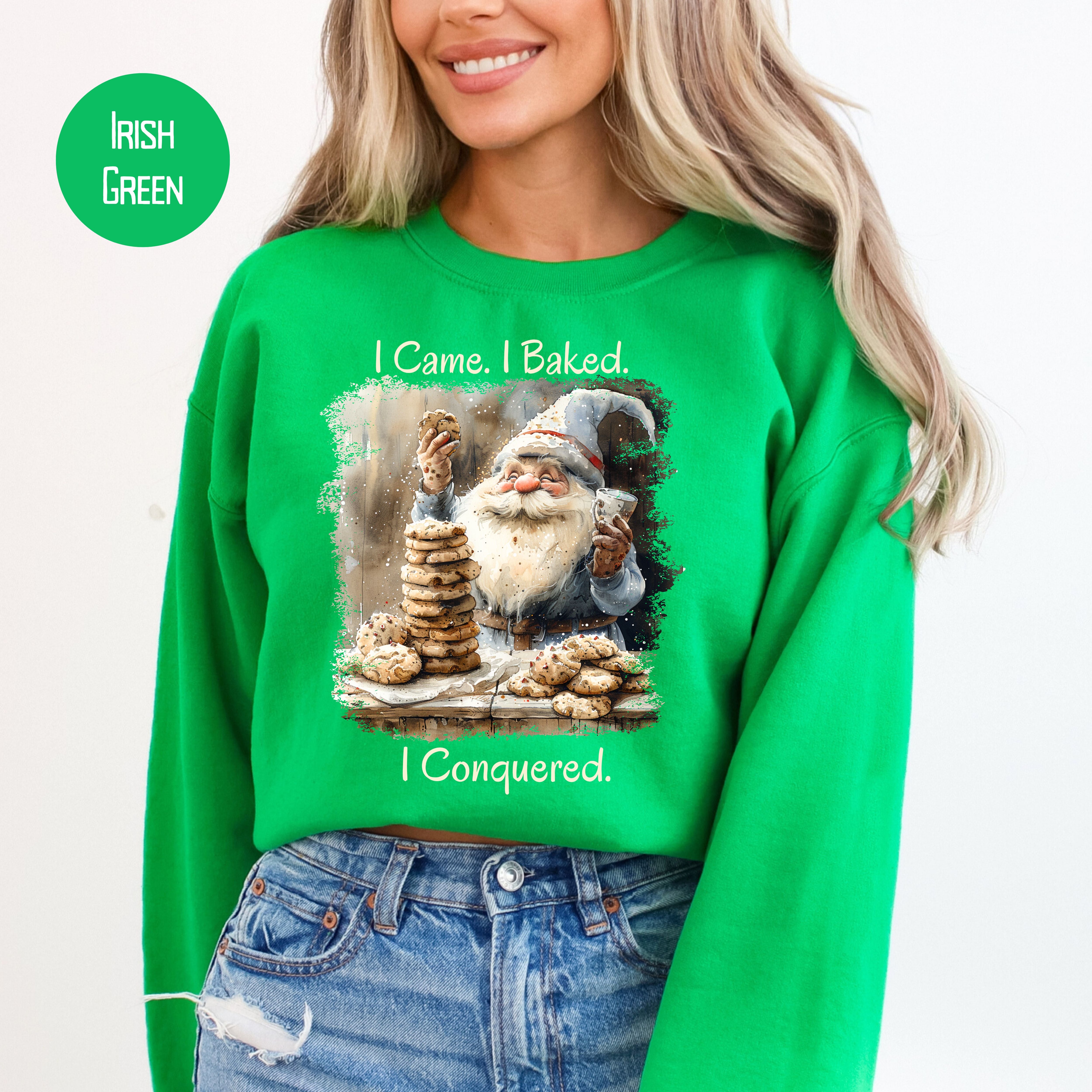 I Came I Baked I Conquered Baker Christmas Gift Sweatshirt
