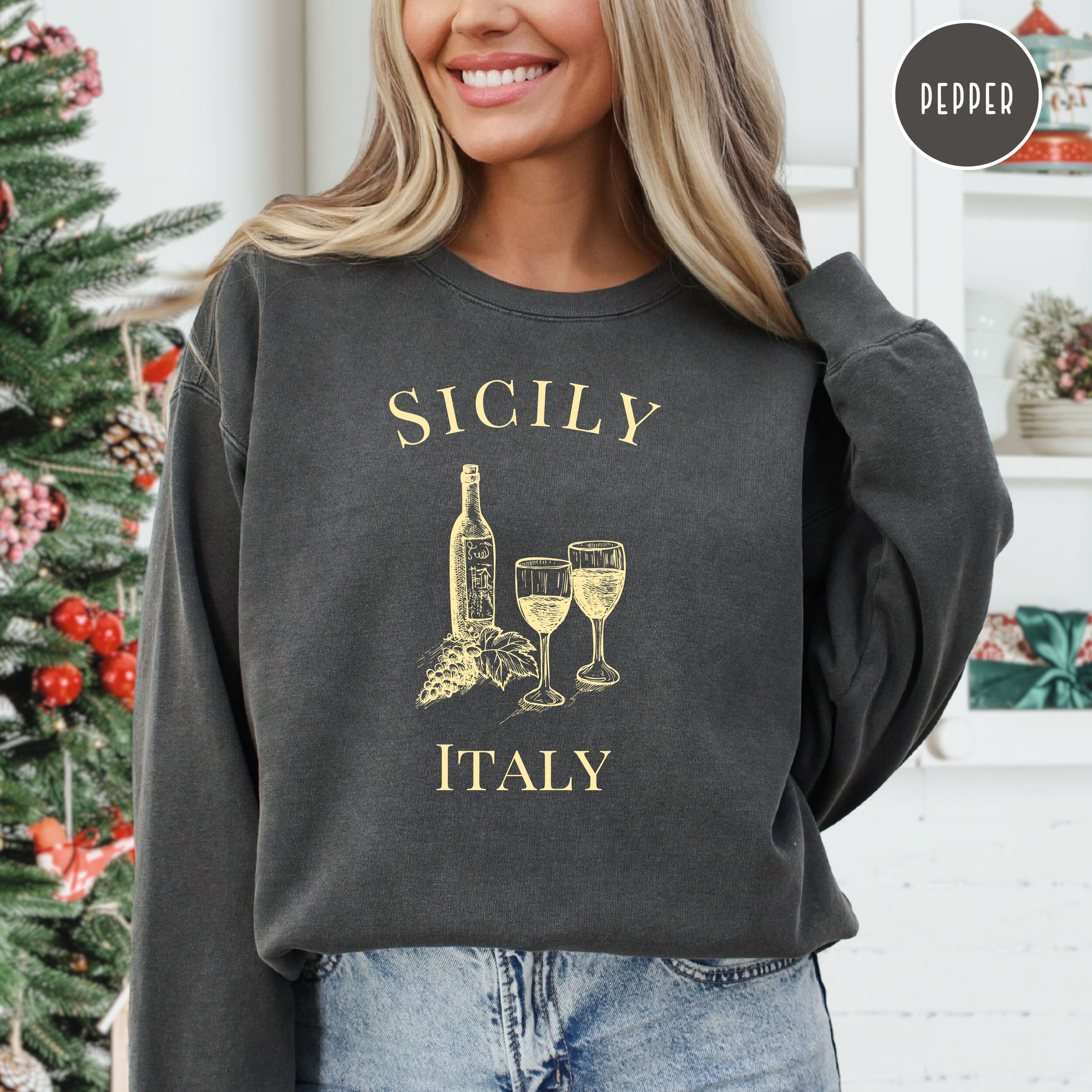 Sicily Italy Winery Comfort Colors® Sweatshirt