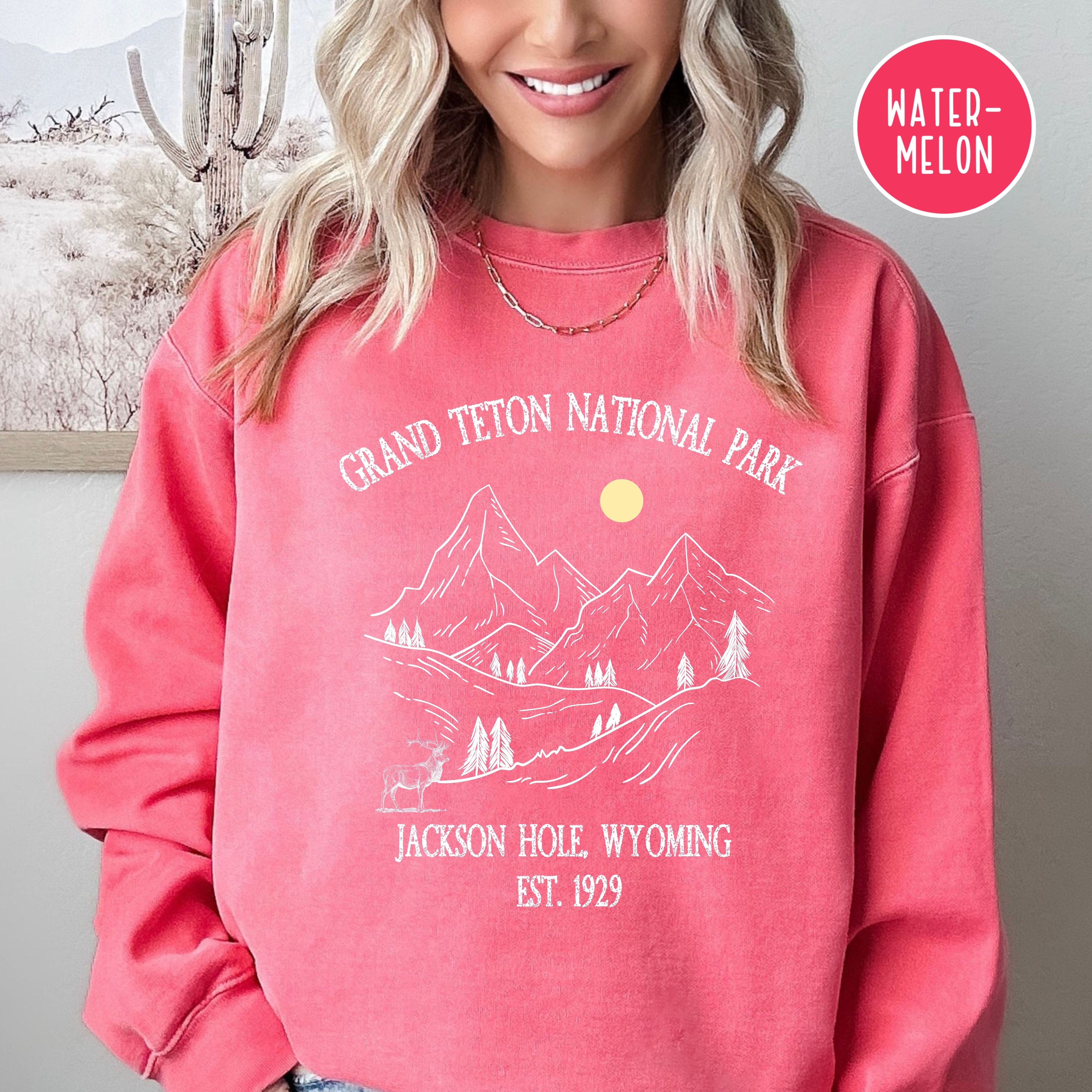 Grand Teton National Park Jackson Hole Wyoming Comfort Colors® Sweatshirt