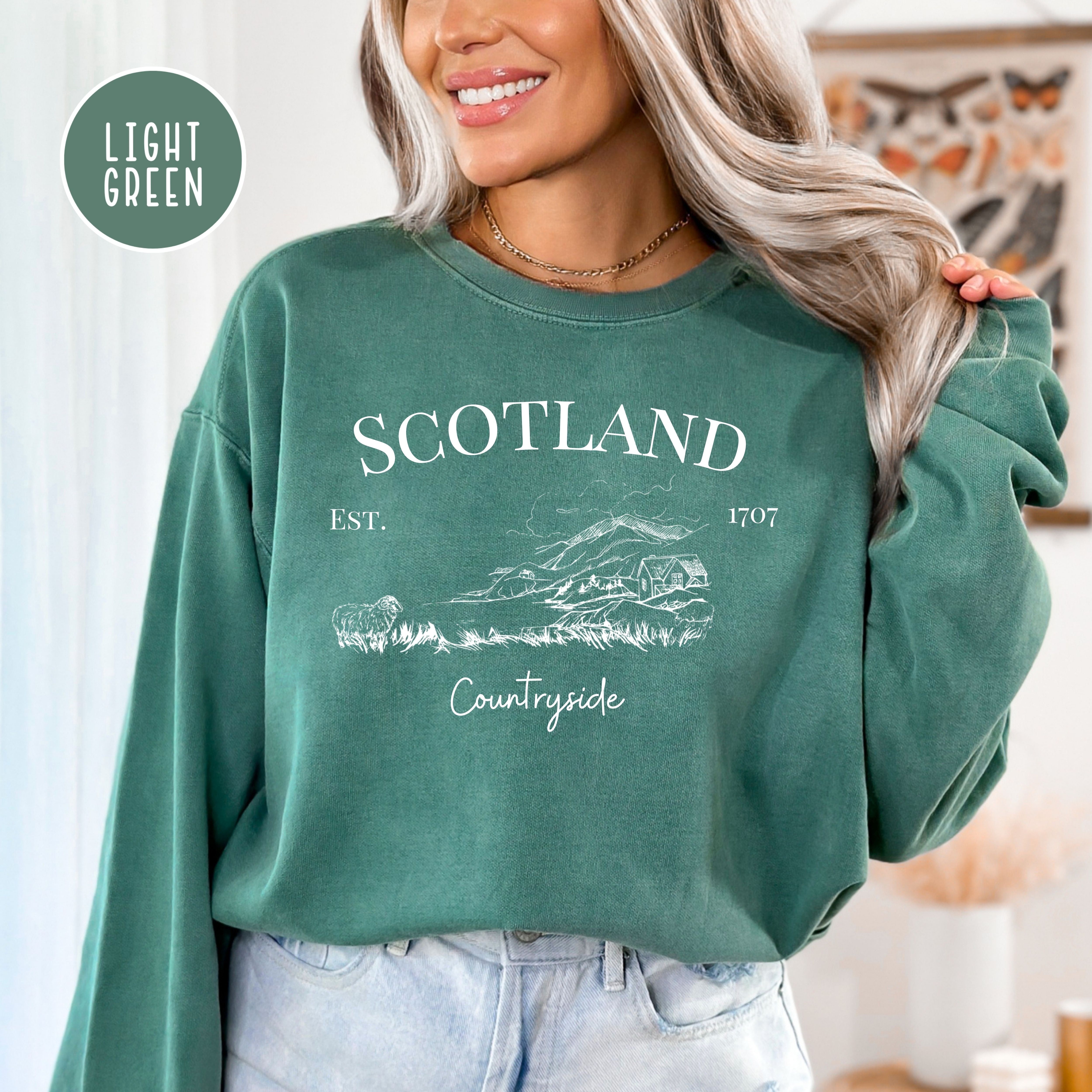 Scotland Countryside Comfort Colors® Sweatshirt