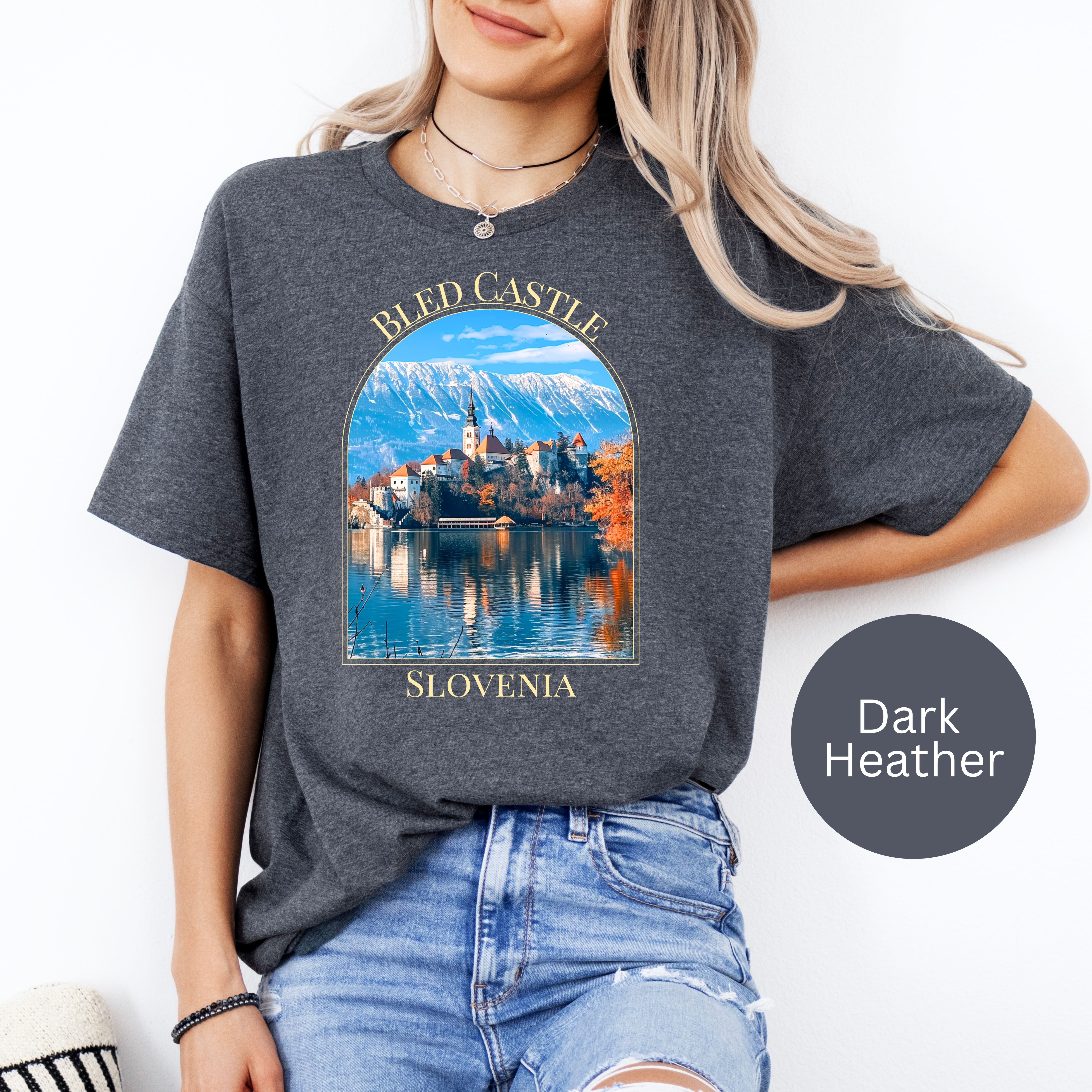 Bled Castle Slovenia Soft-Style Tee