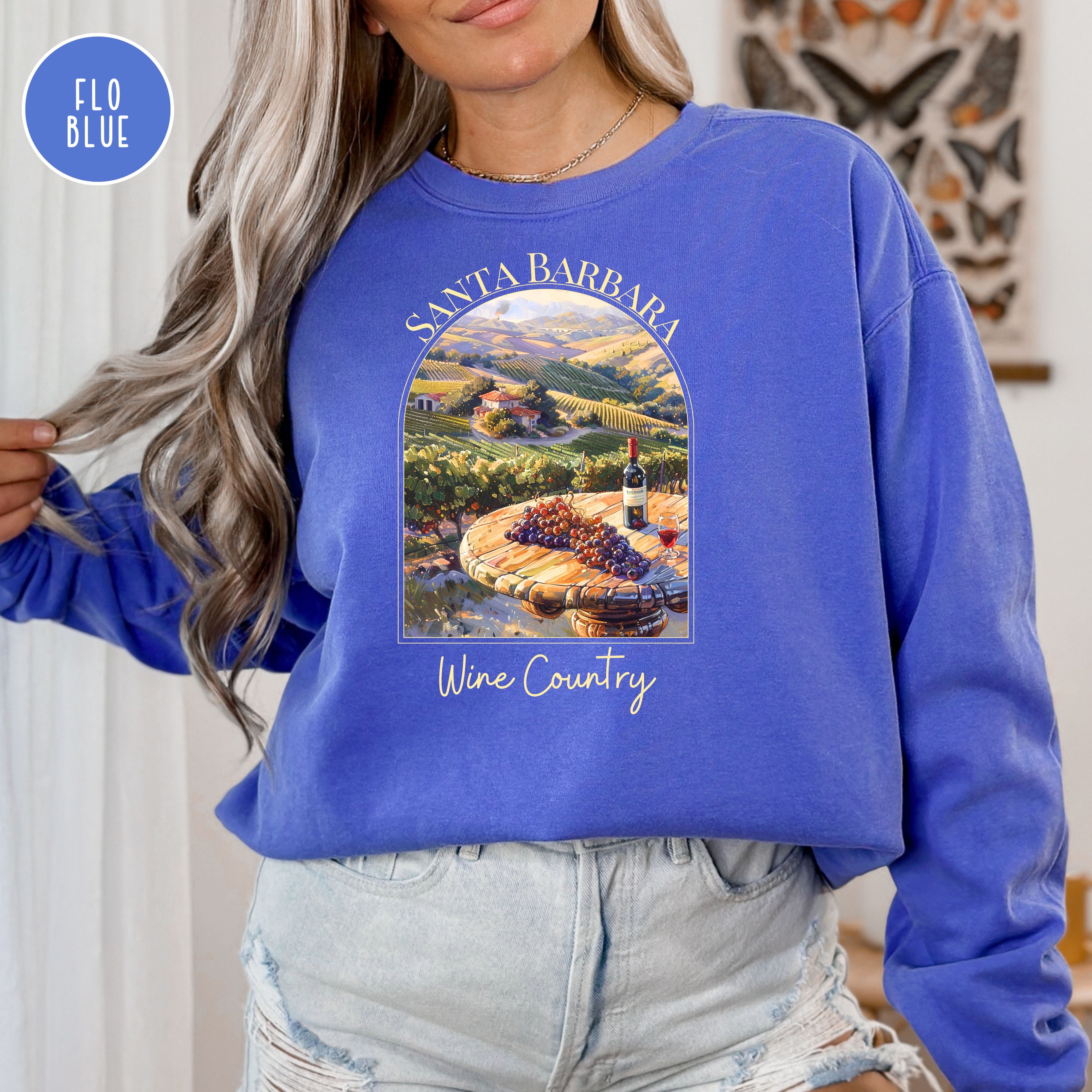 Santa Barbara Wine Country Comfort Colors® Sweatshirt