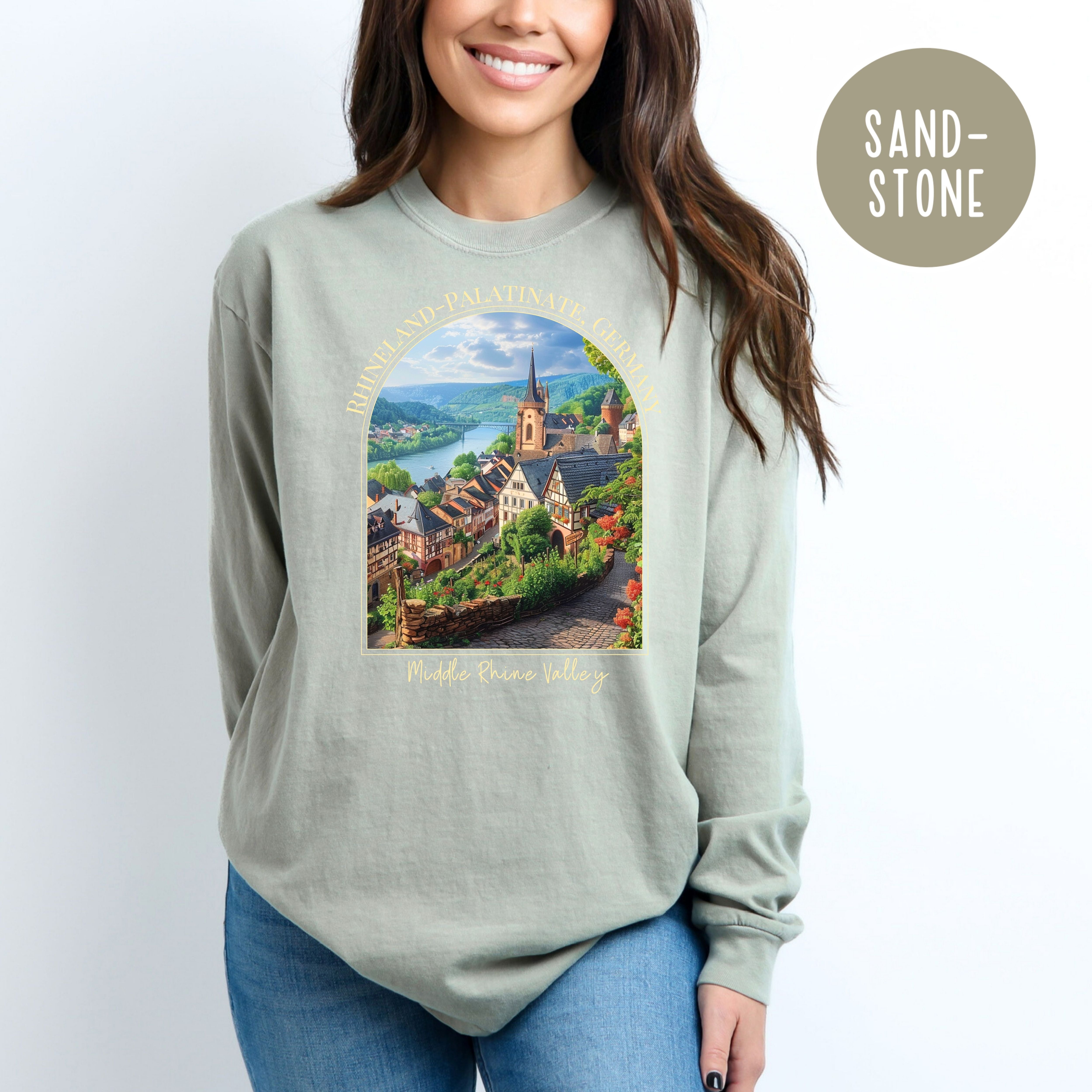 Rhine Valley Germany Comfort Colors® Long Sleeve Tee