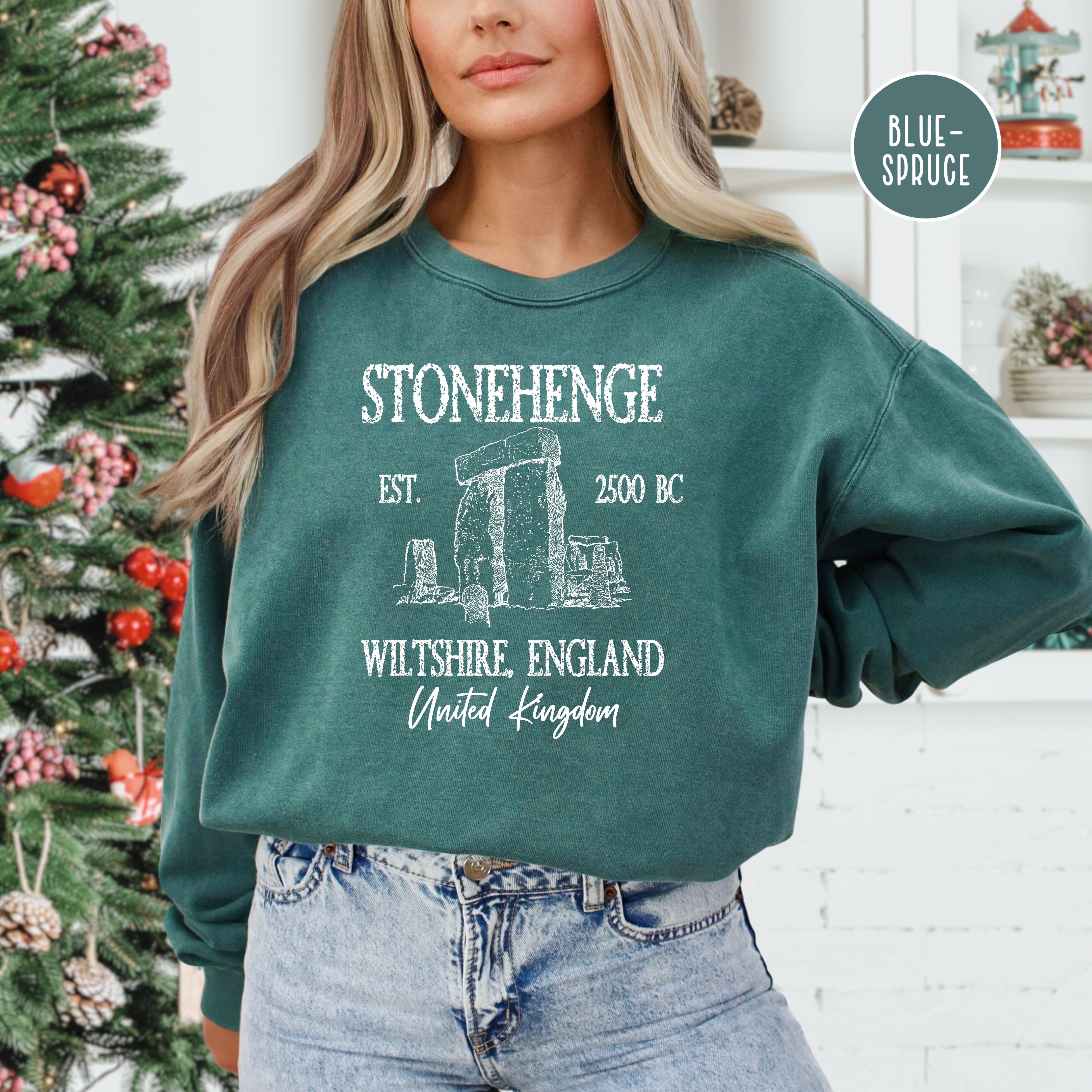 Stonehenge England Grunge Comfort Colors® Sweatshirt