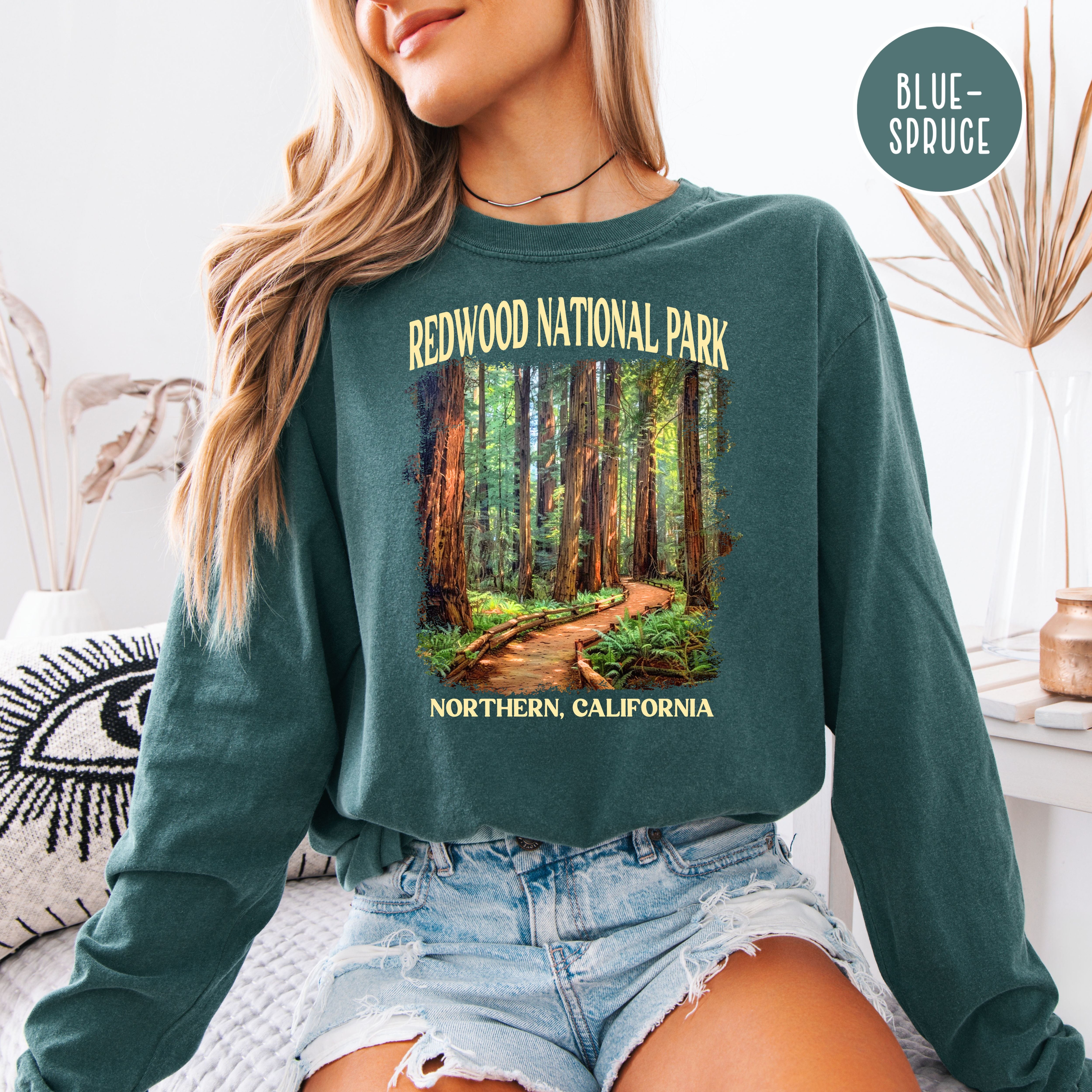 Redwood National Park Long Sleeve Comfort Colors Tee Shirt