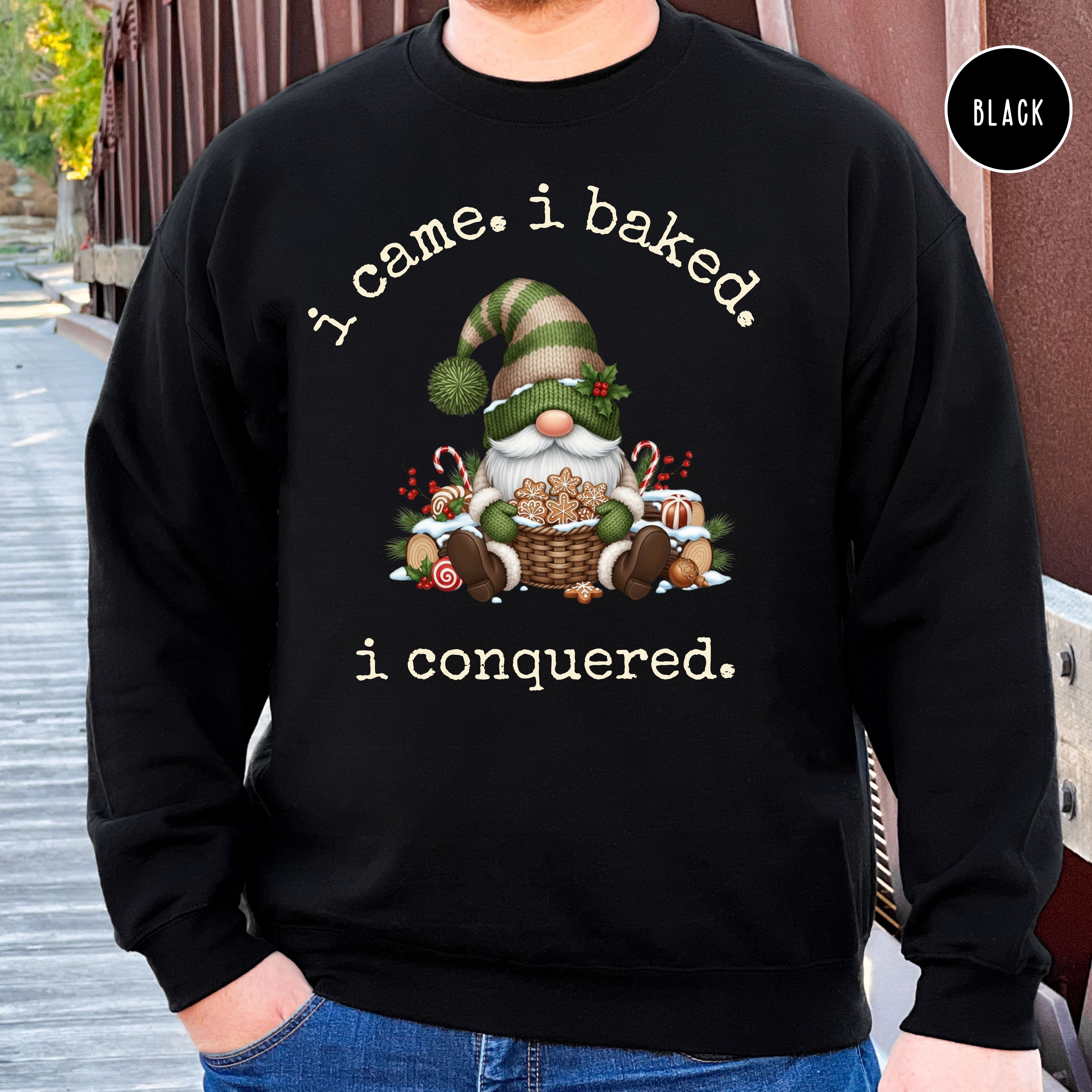 Gnome Lover Unisex Christmas Gift Sweatshirt for Baker