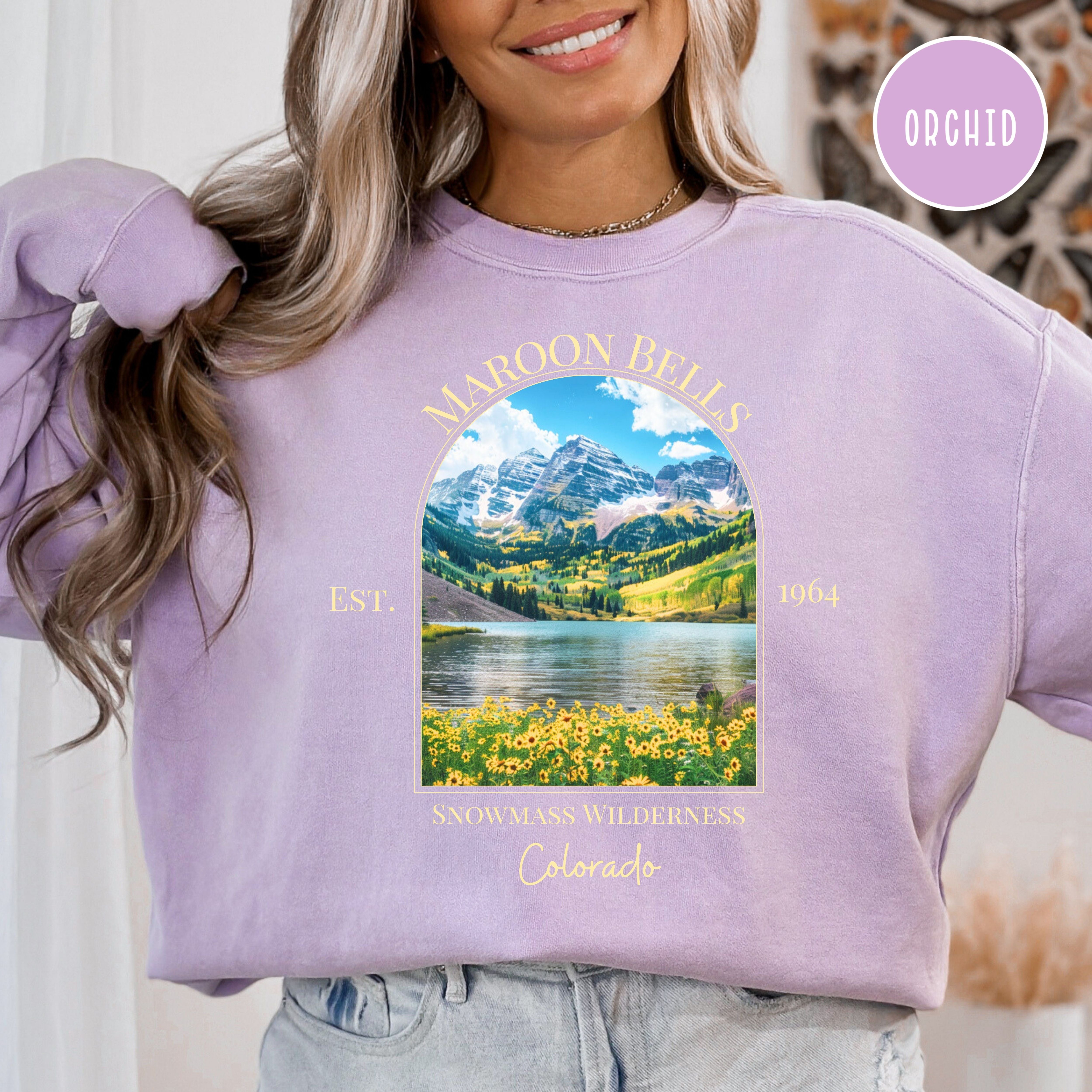 Maroon Bells-Snowmass Wilderness Colorado Comfort Colors® Sweatshirt