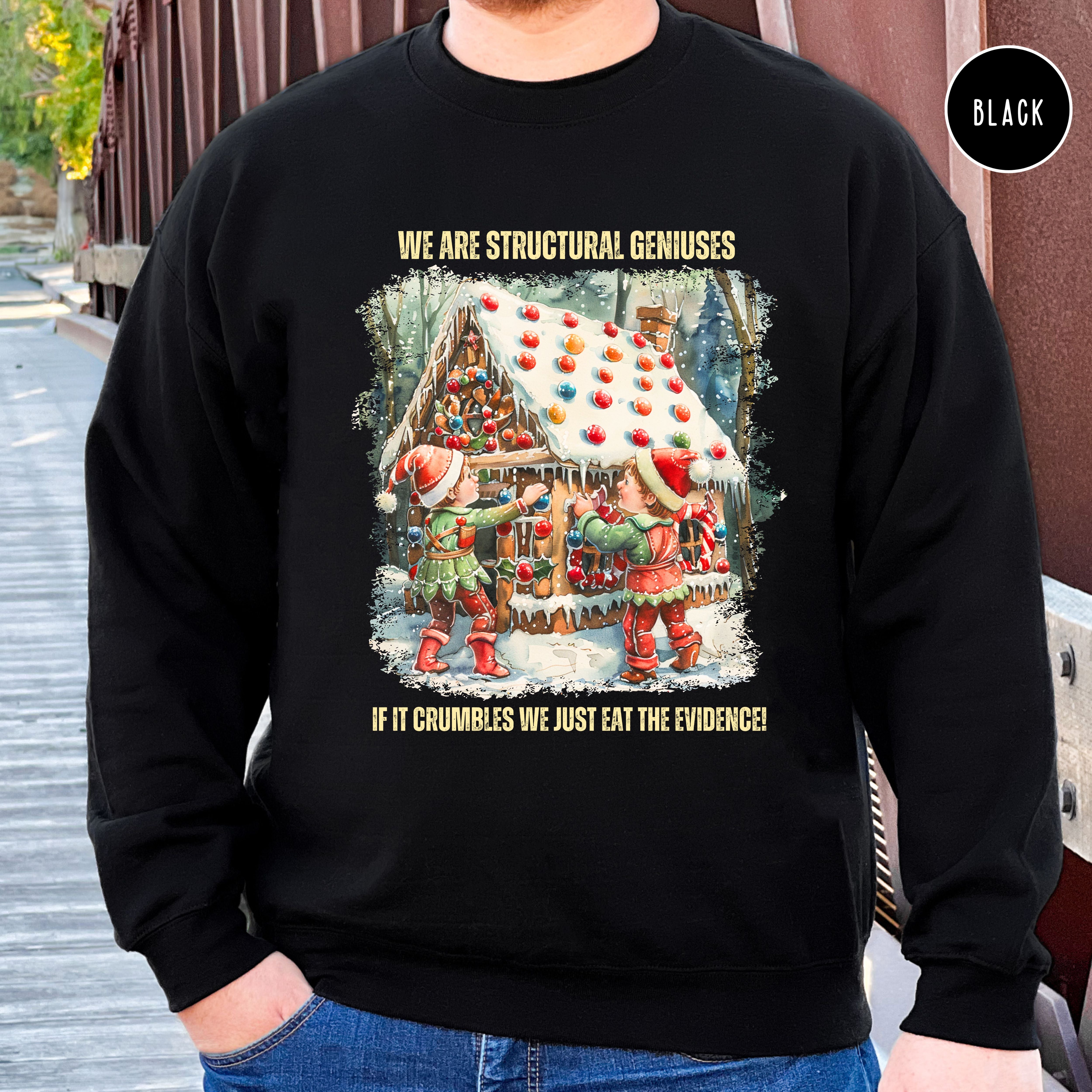 Funny Gingerbread House Baking Contest Unisex Sweatshirt
