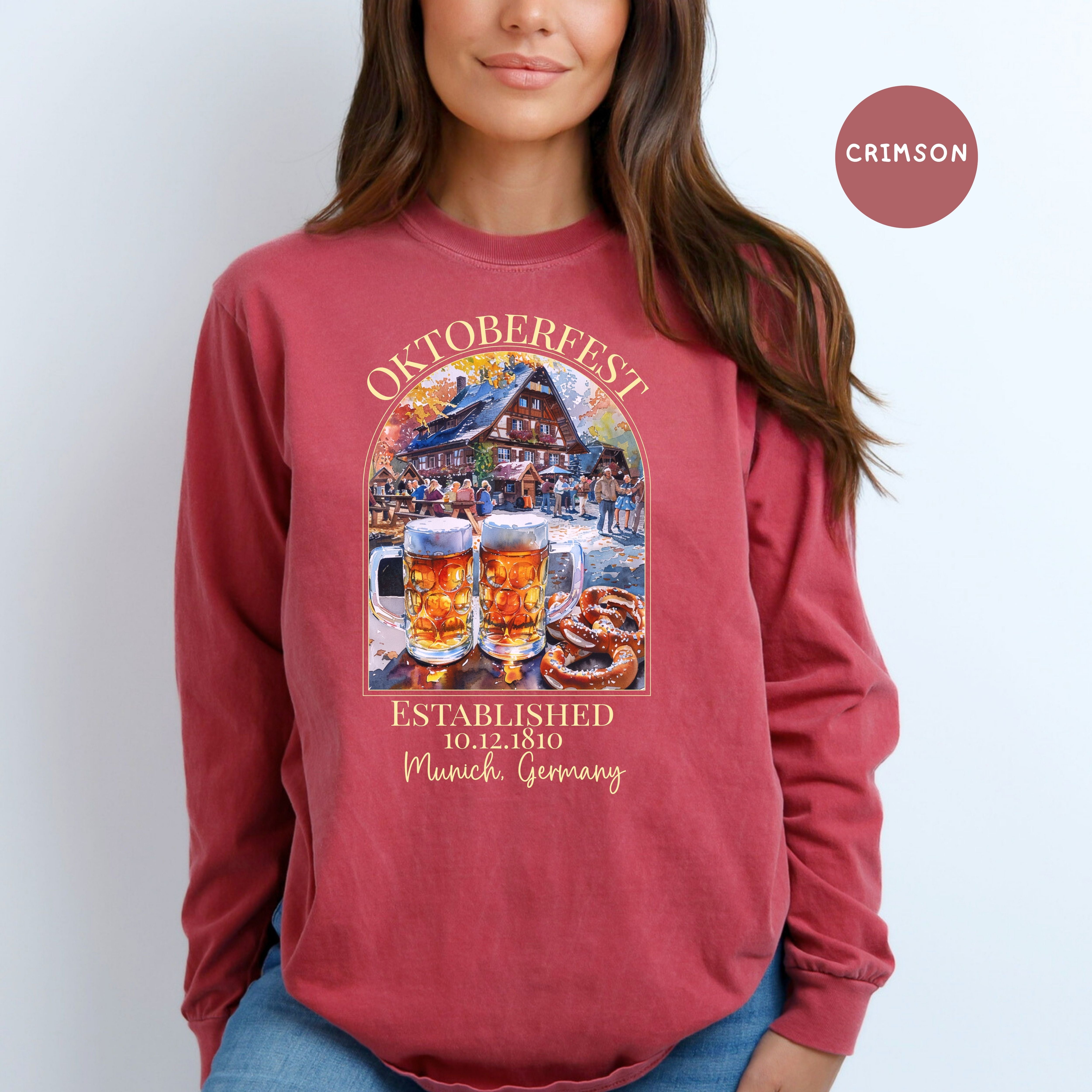 Oktoberfest Comfort Colors Adult Unisex Long Sleeve Tee