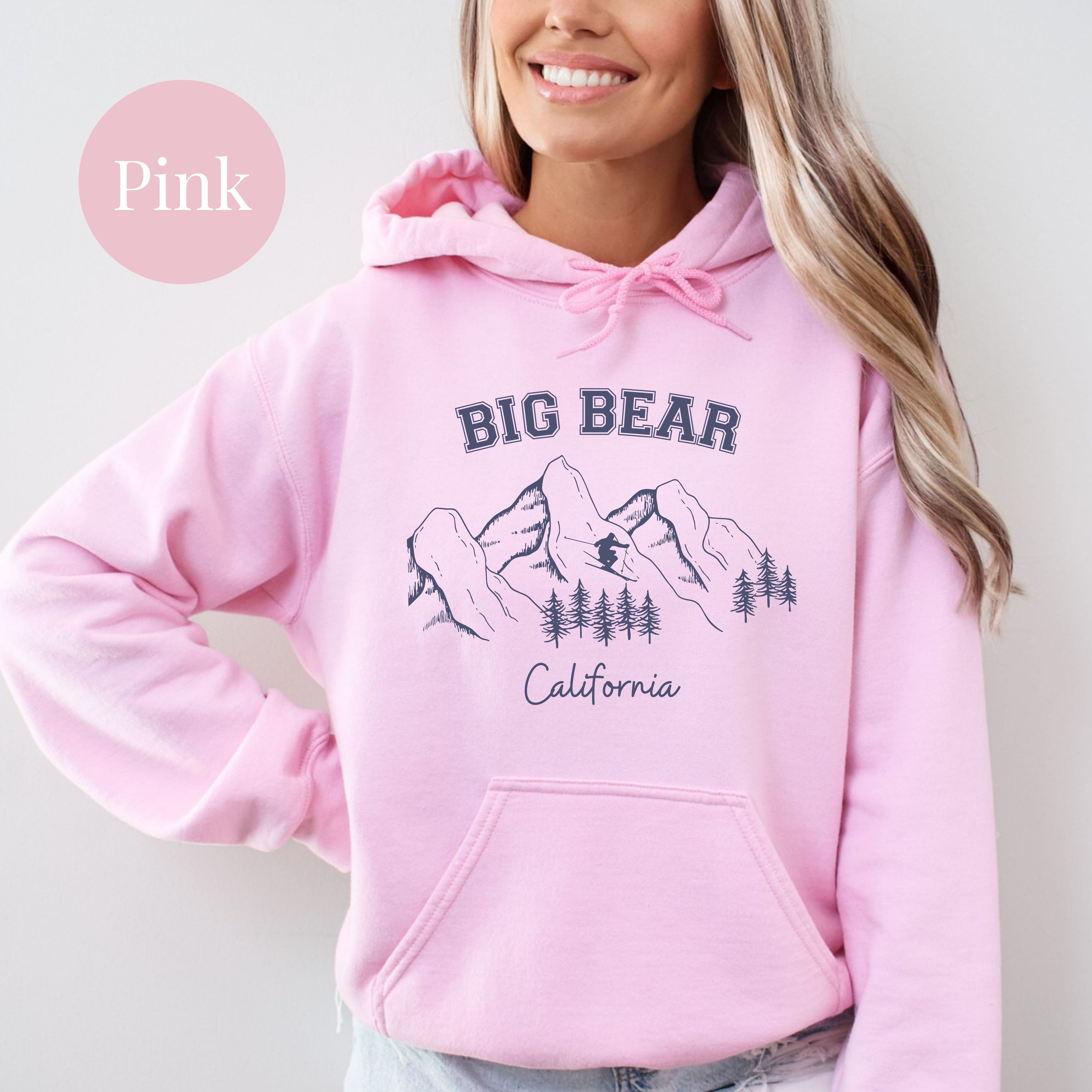 Big Bear California Unisex Ski Vacation Pullover Hoodie
