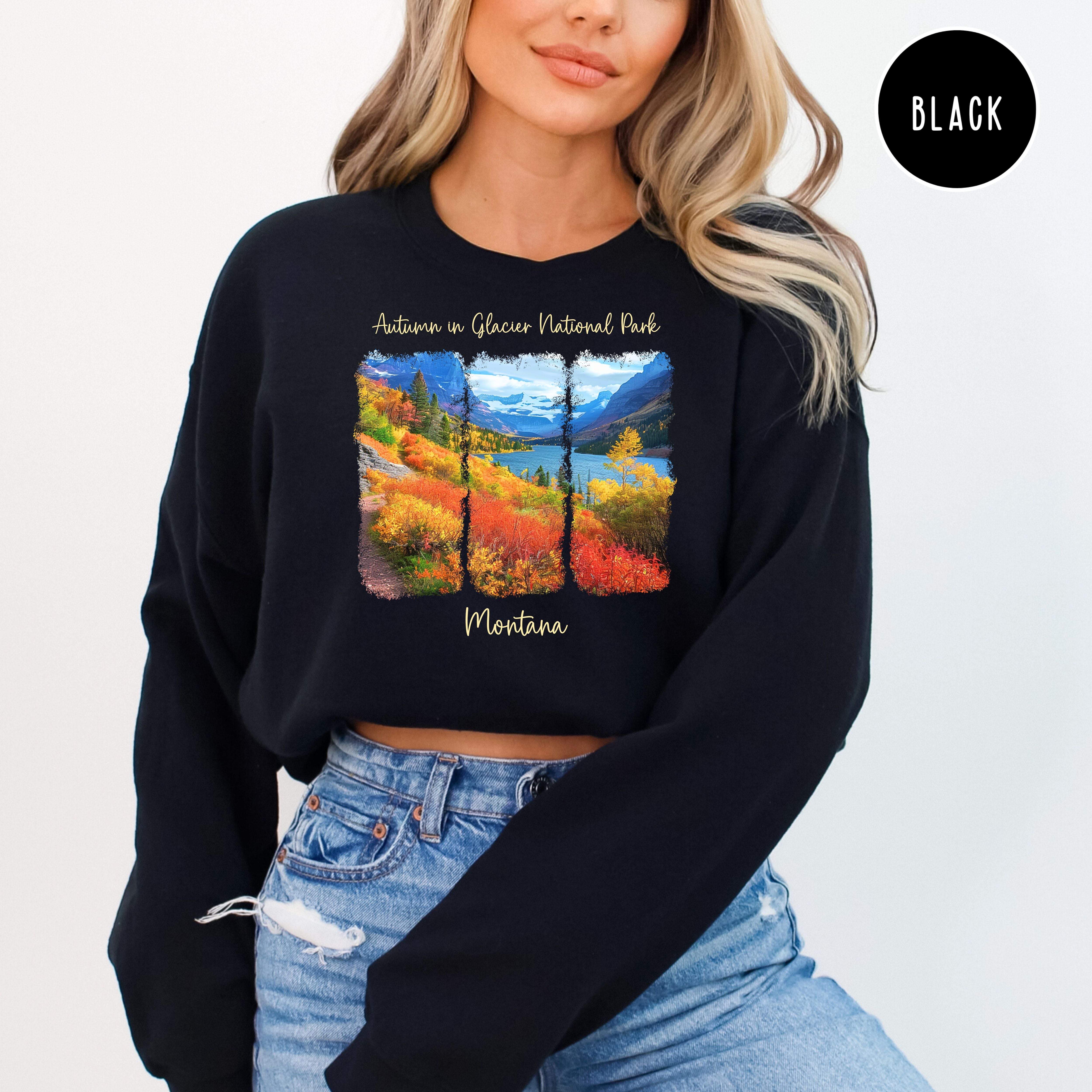 Autumn in Glacier National Park Adult Unisex Sweatshirt