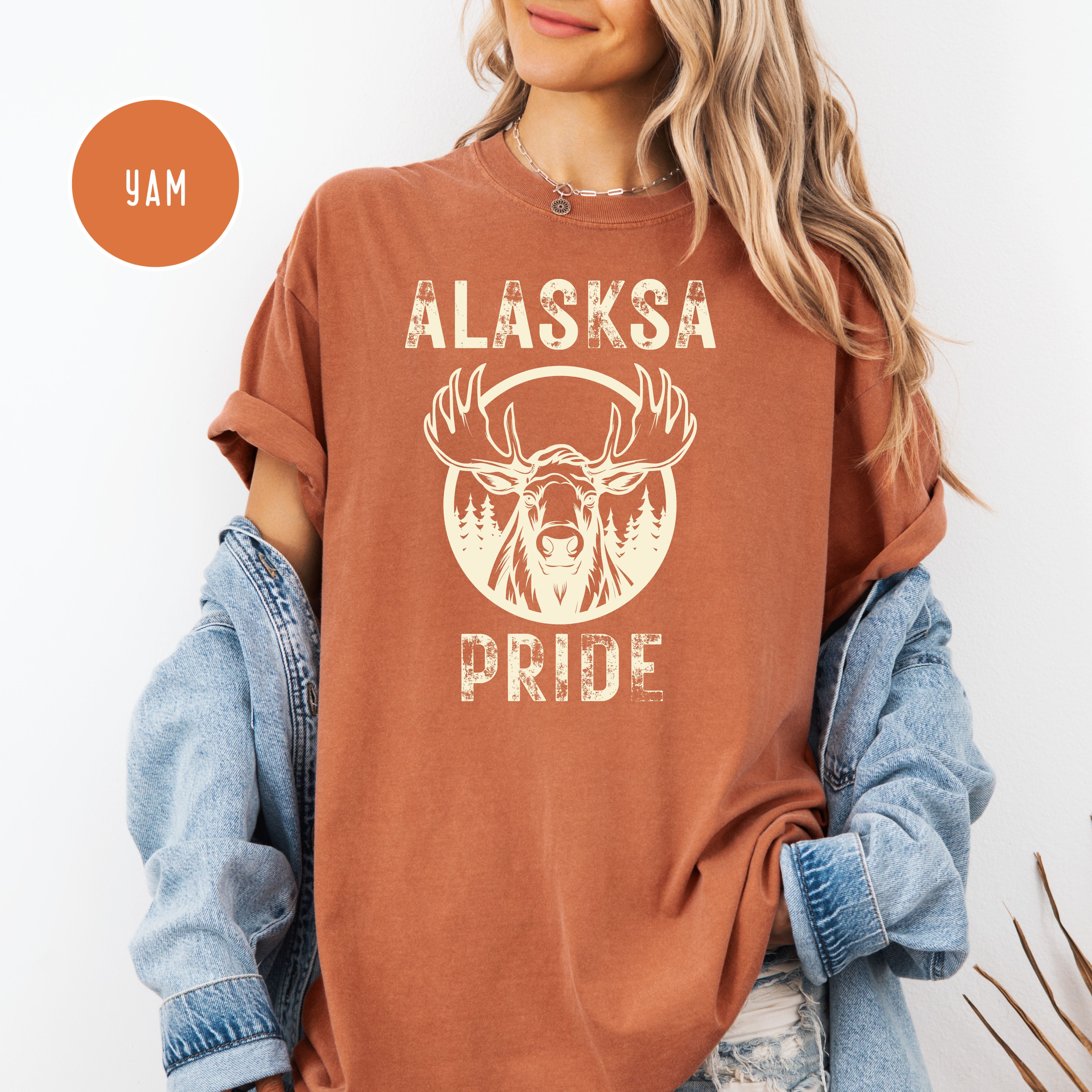 Alaska Pride Grunge Style Comfort Colors Adult Unisex Tee