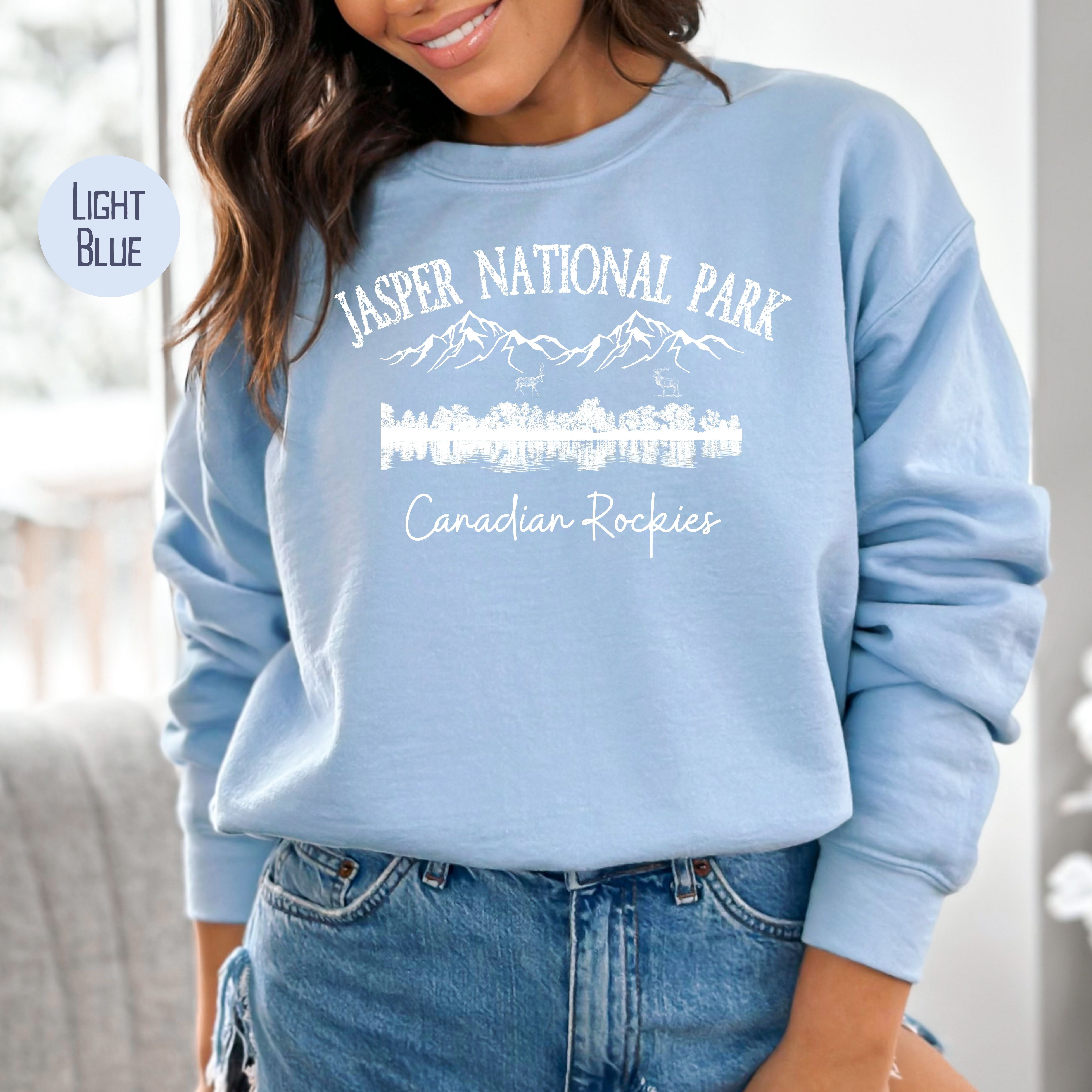 Jasper National Park Canadian Rockies Grunge Style Sweatshirt