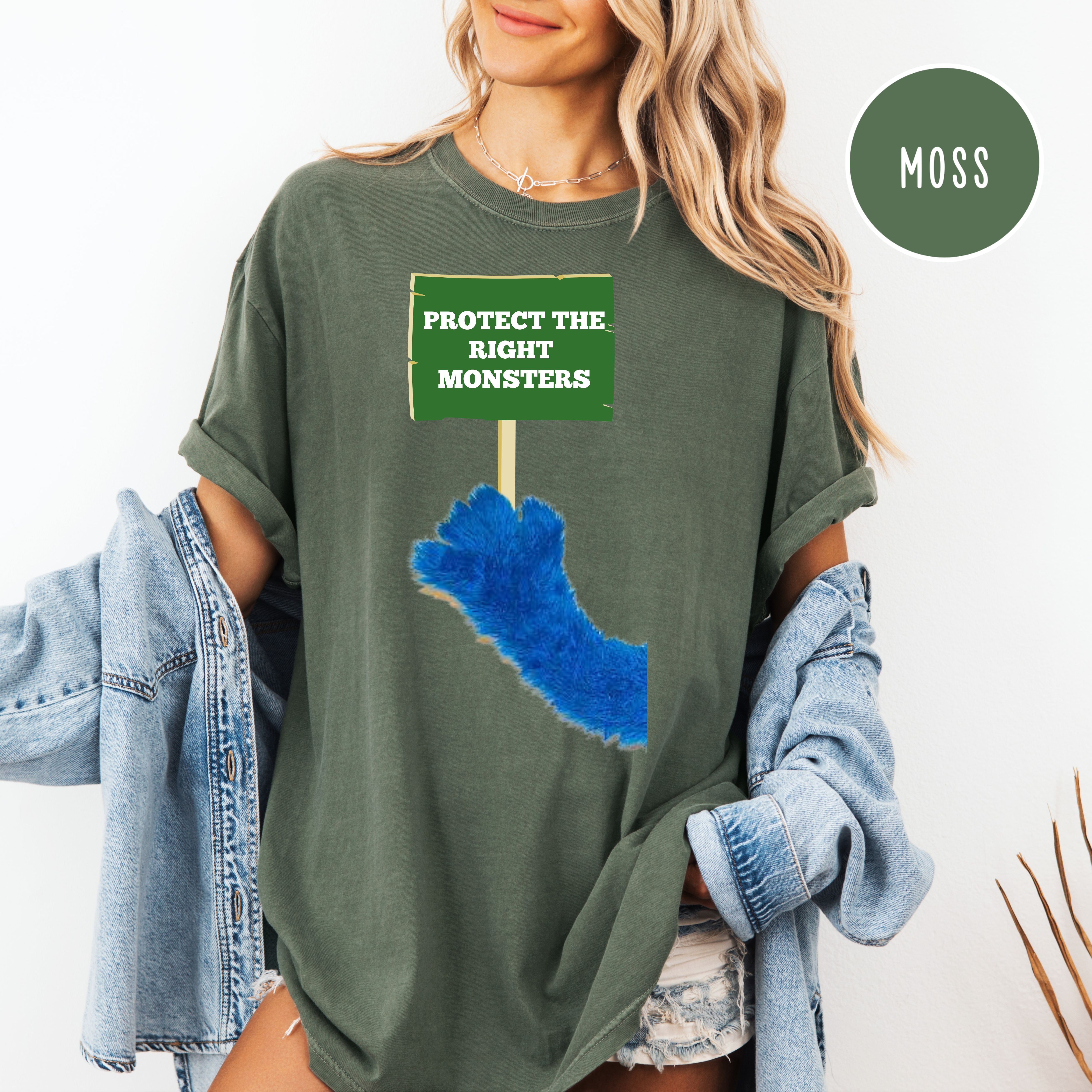 Protect The Right Monsters Comfort Colors Save PBS Protest Shirt