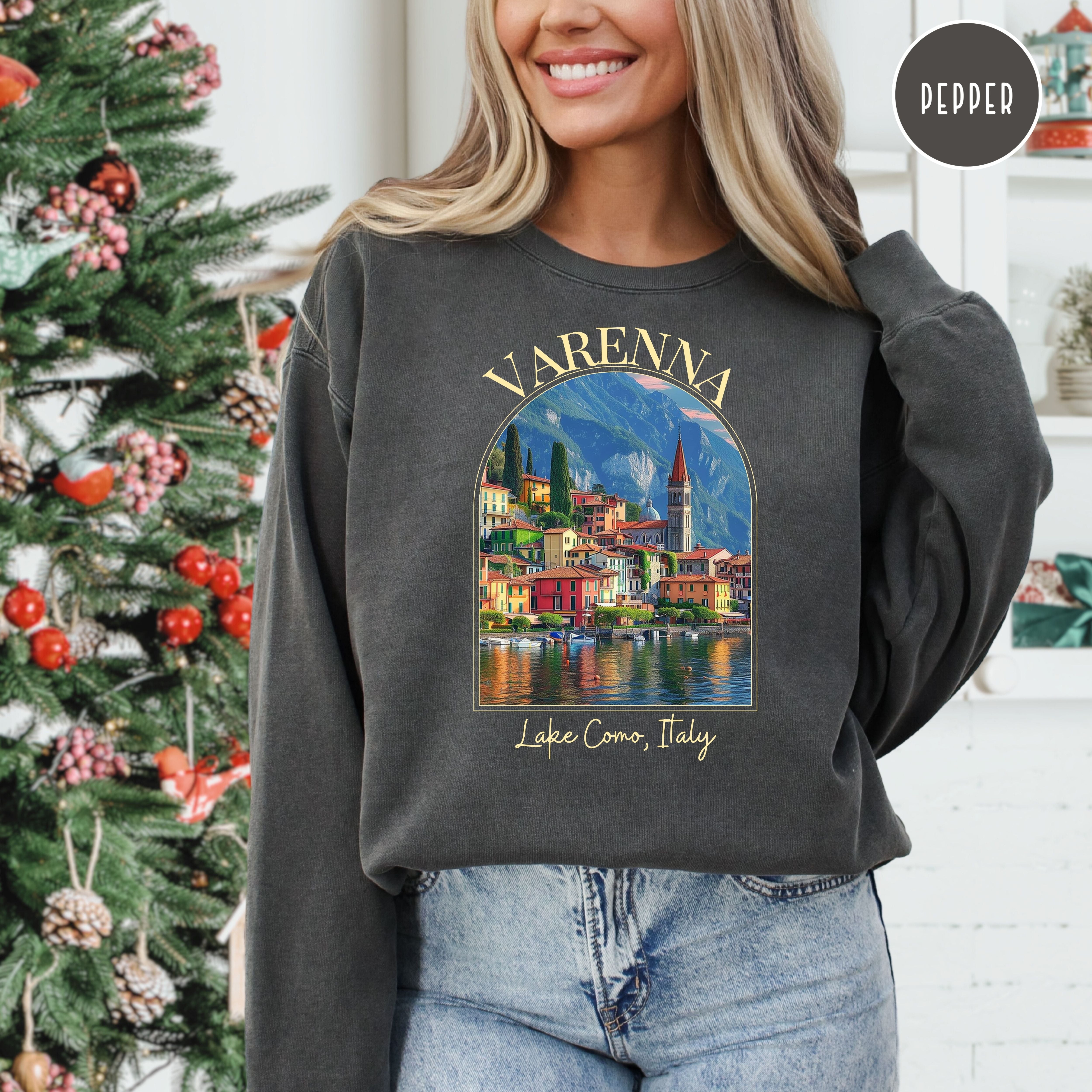 Varenna Lake Como Italy Comfort Colors® Sweatshirt