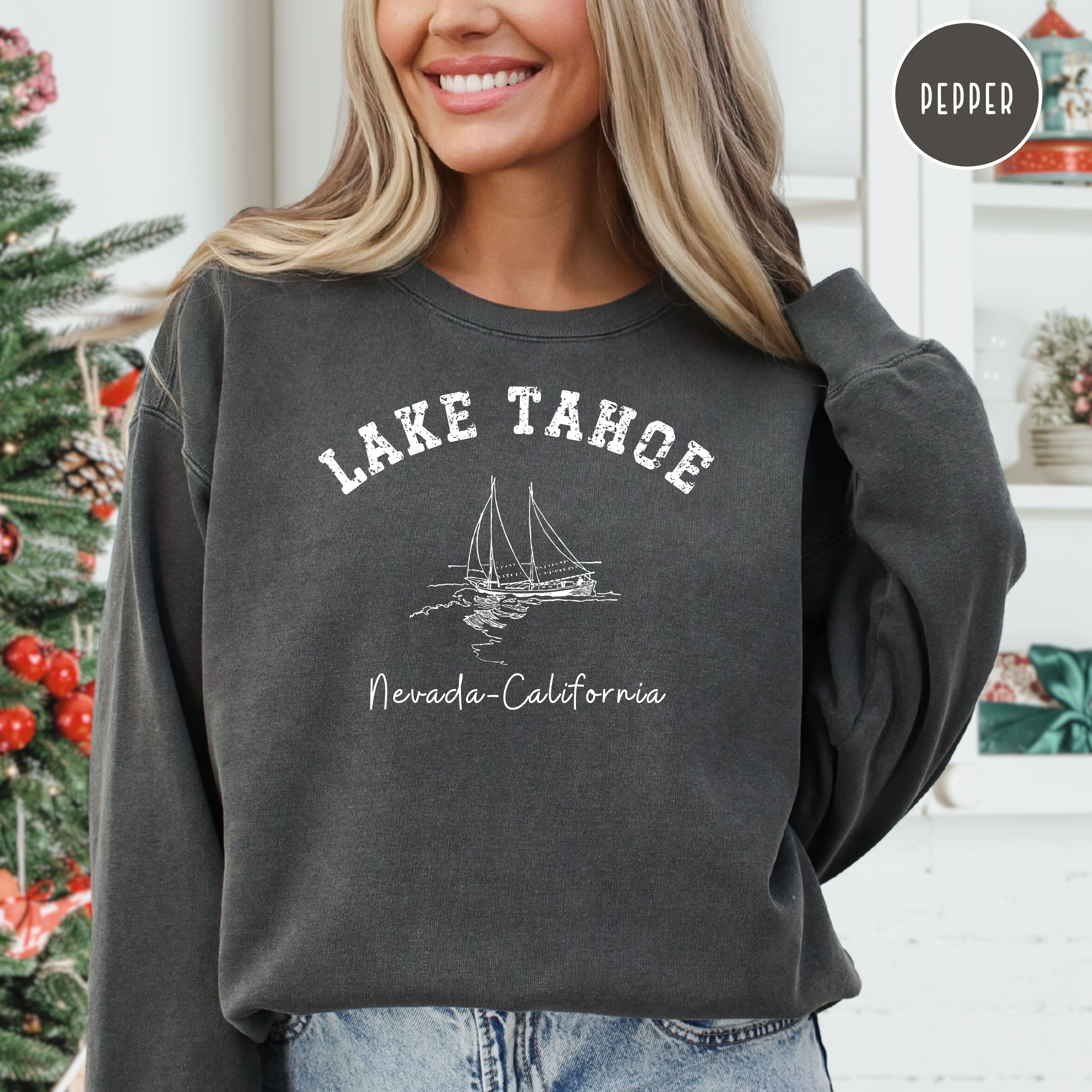 Lake Tahoe Grunge Comfort Colors® Sweatshirt