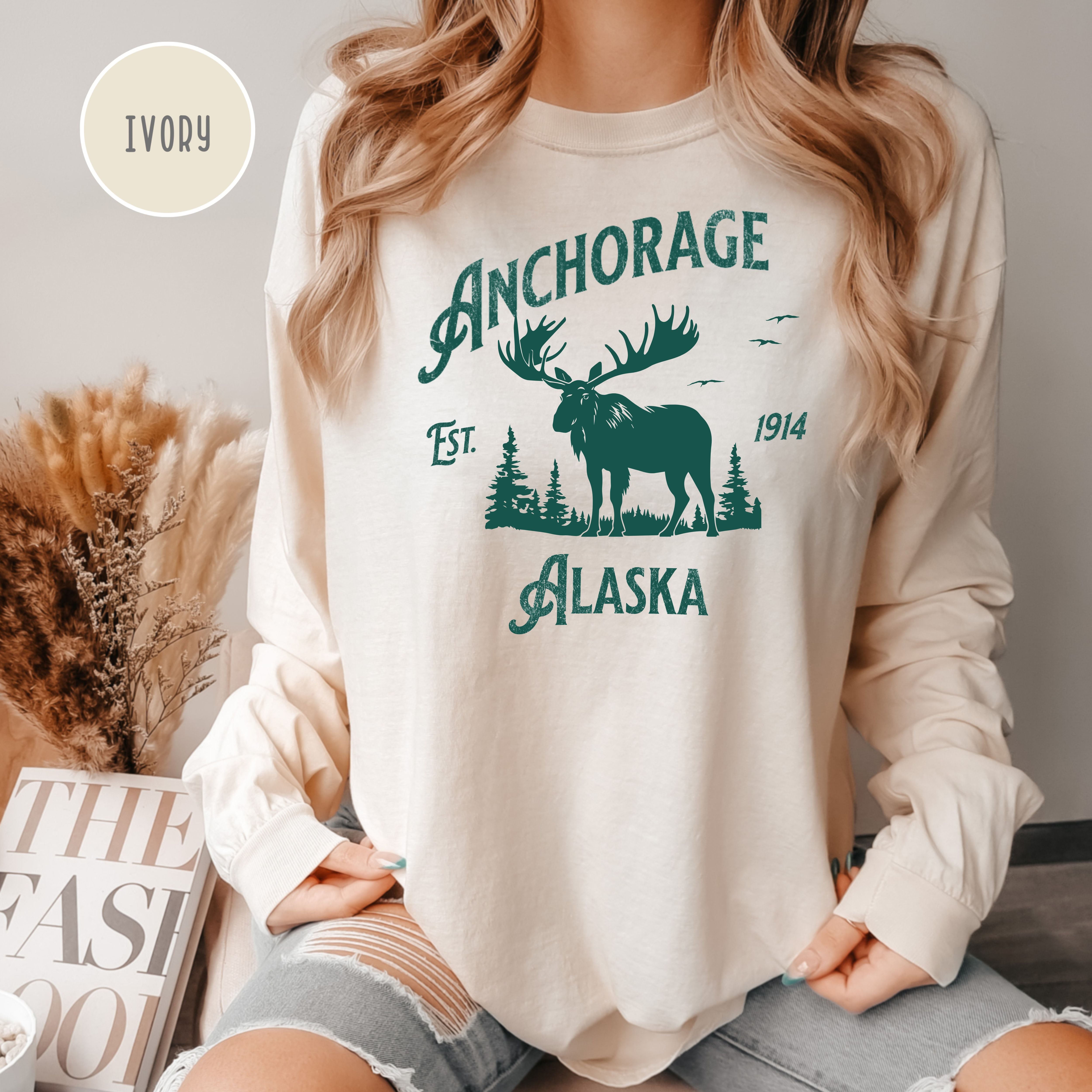 Anchorage Alaska Comfort Colors® Long Sleeve Tee