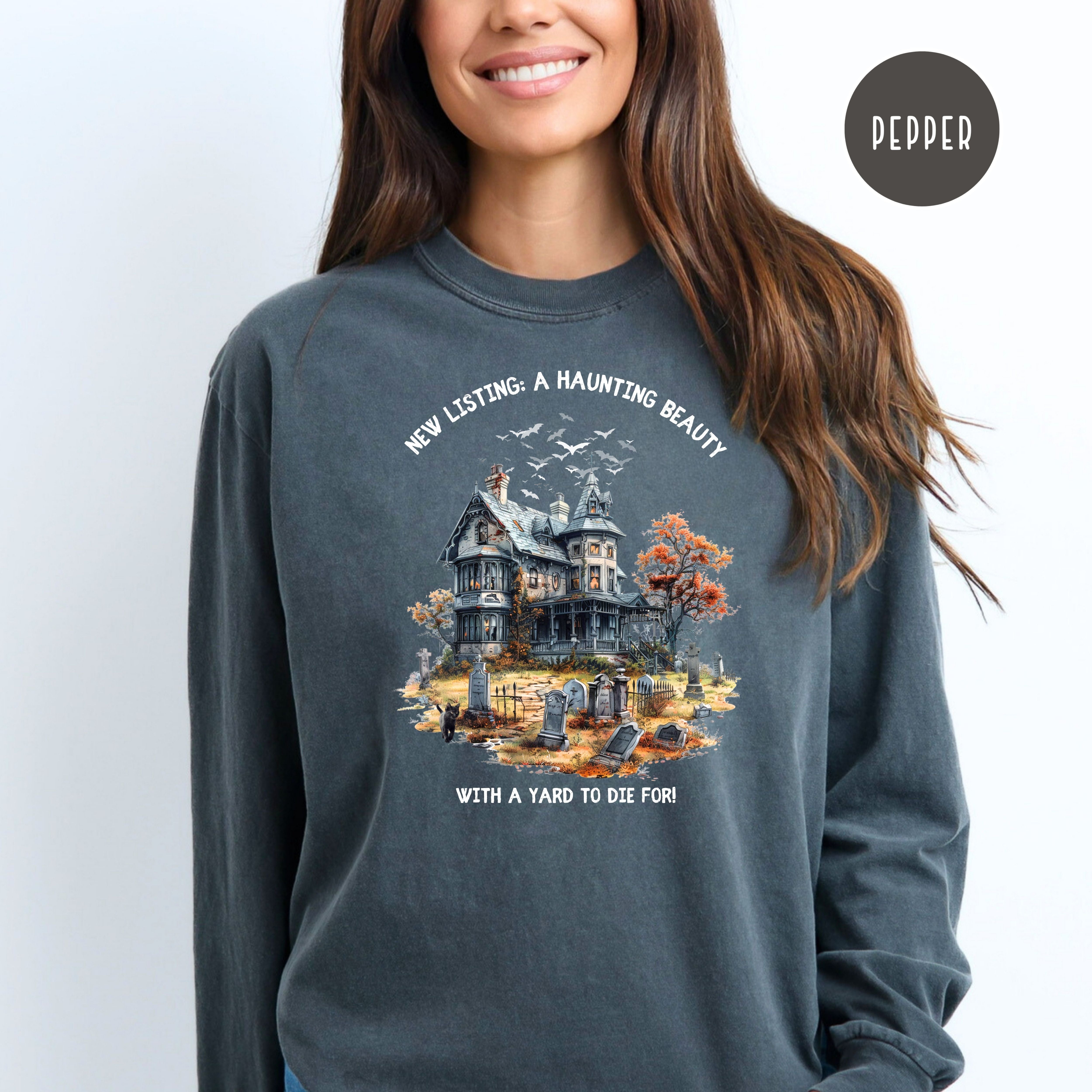 Real Estate Agent Halloween Comfort Colors® Long Sleeve Tee