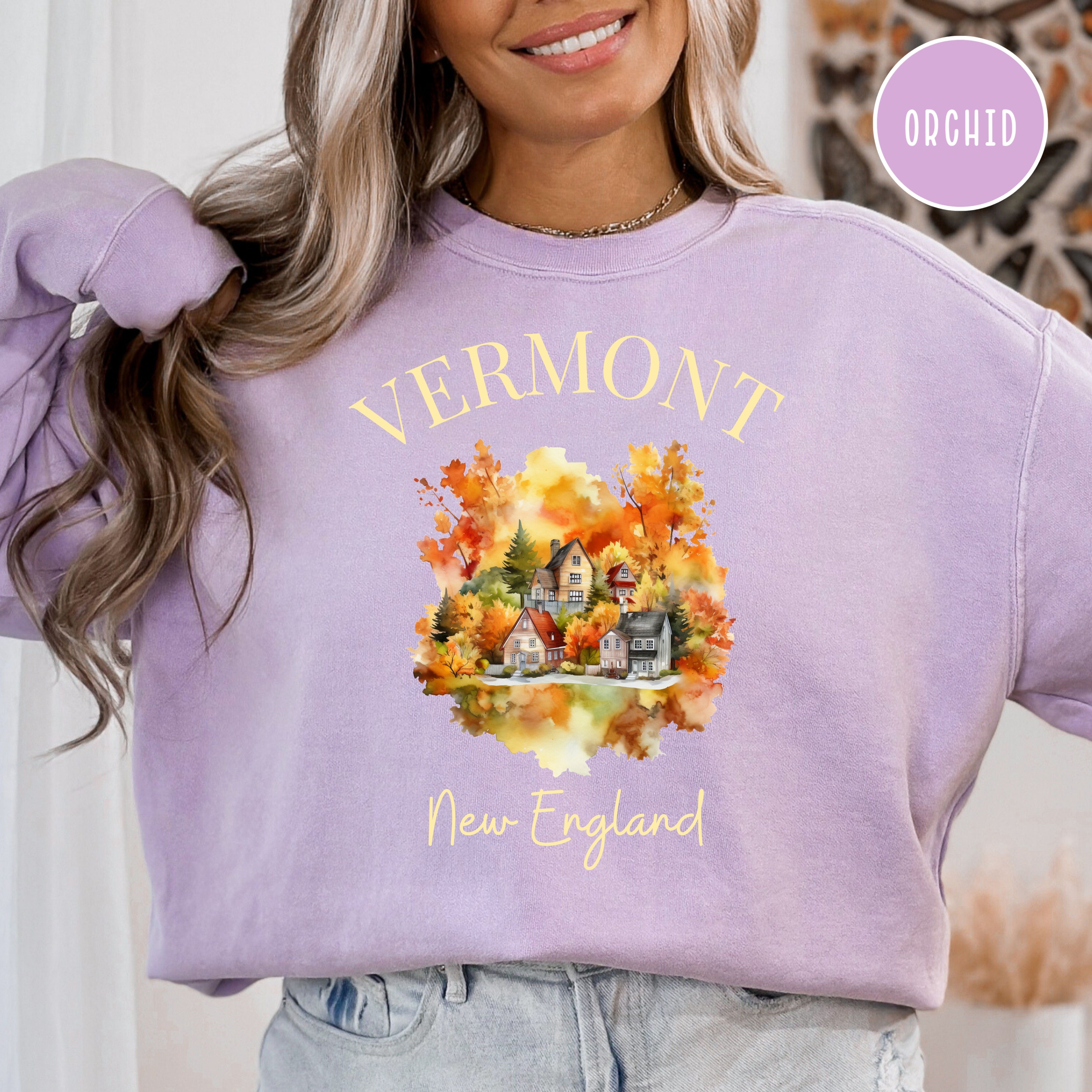 Vermont New England Comfort Colors® Autumn Sweatshirt