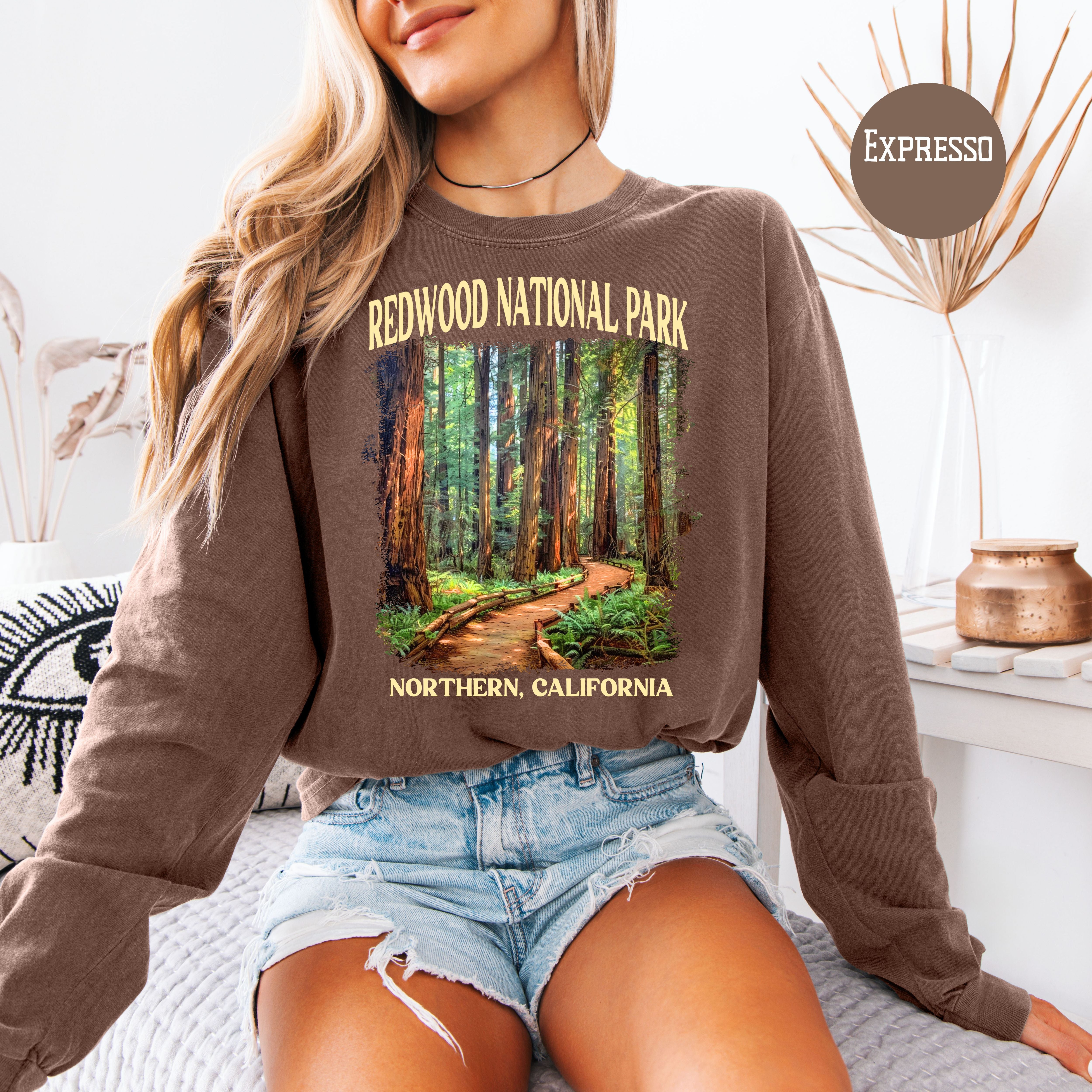 Redwood National Park Long Sleeve Comfort Colors Tee Shirt