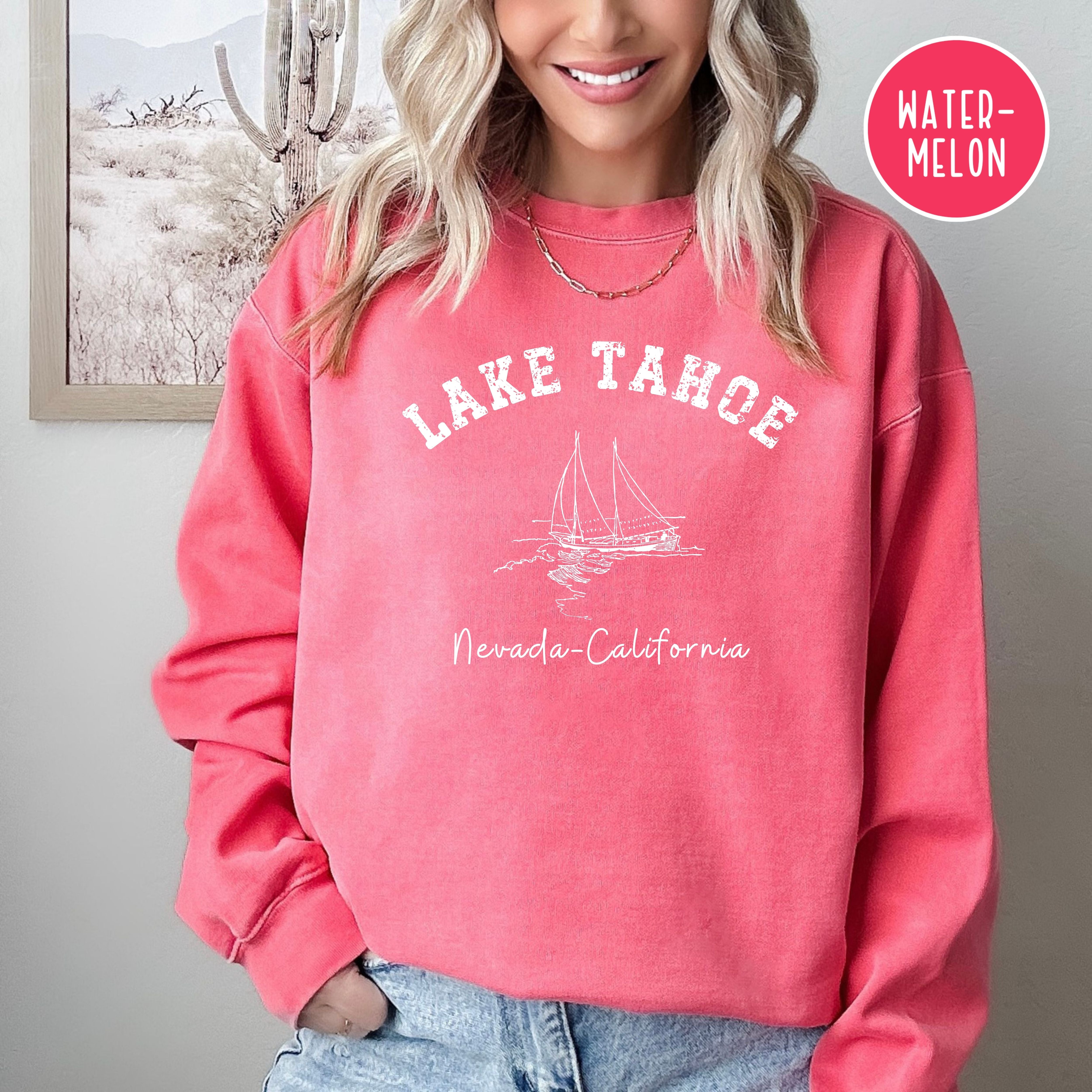 Lake Tahoe Grunge Comfort Colors® Sweatshirt