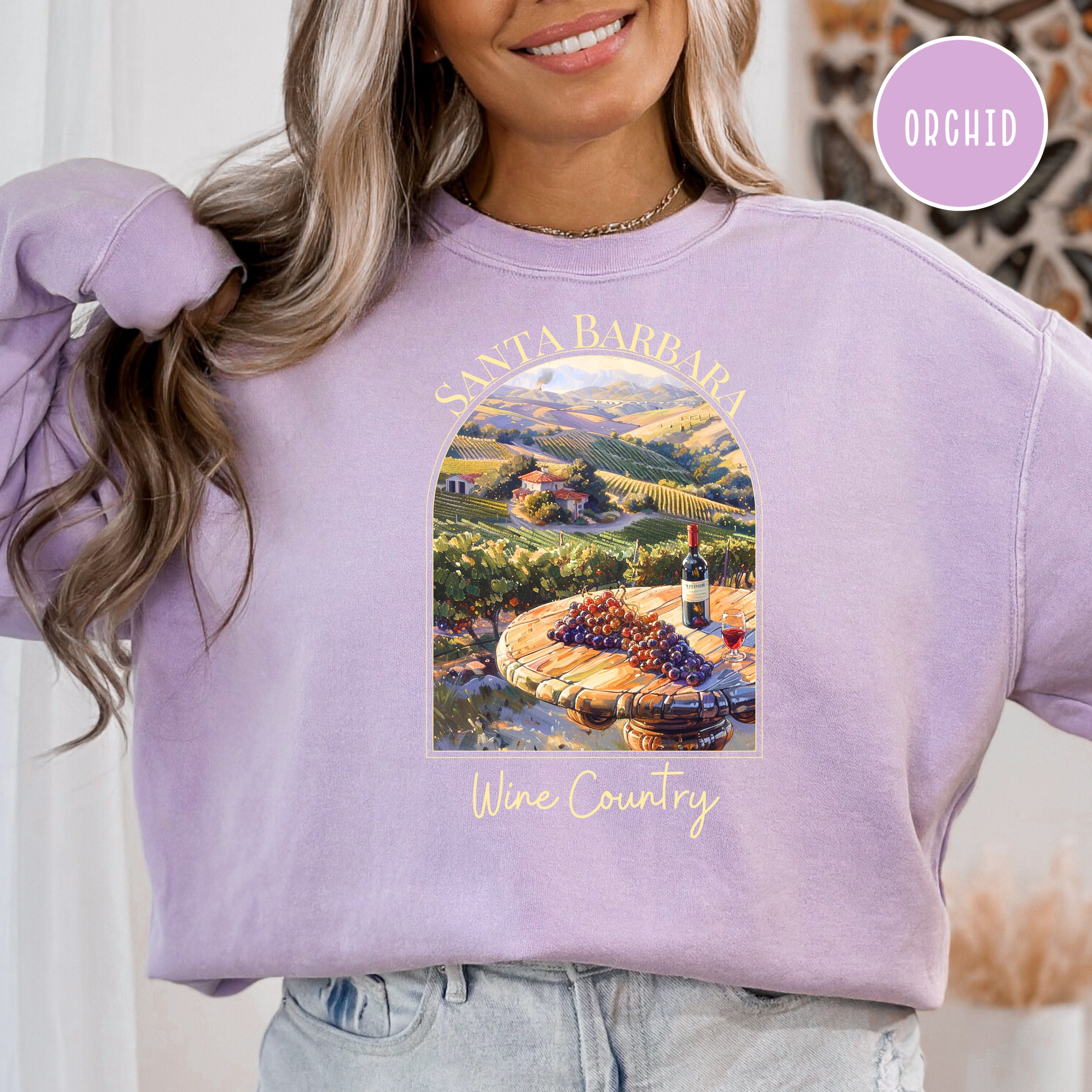 Santa Barbara Wine Country Comfort Colors® Sweatshirt