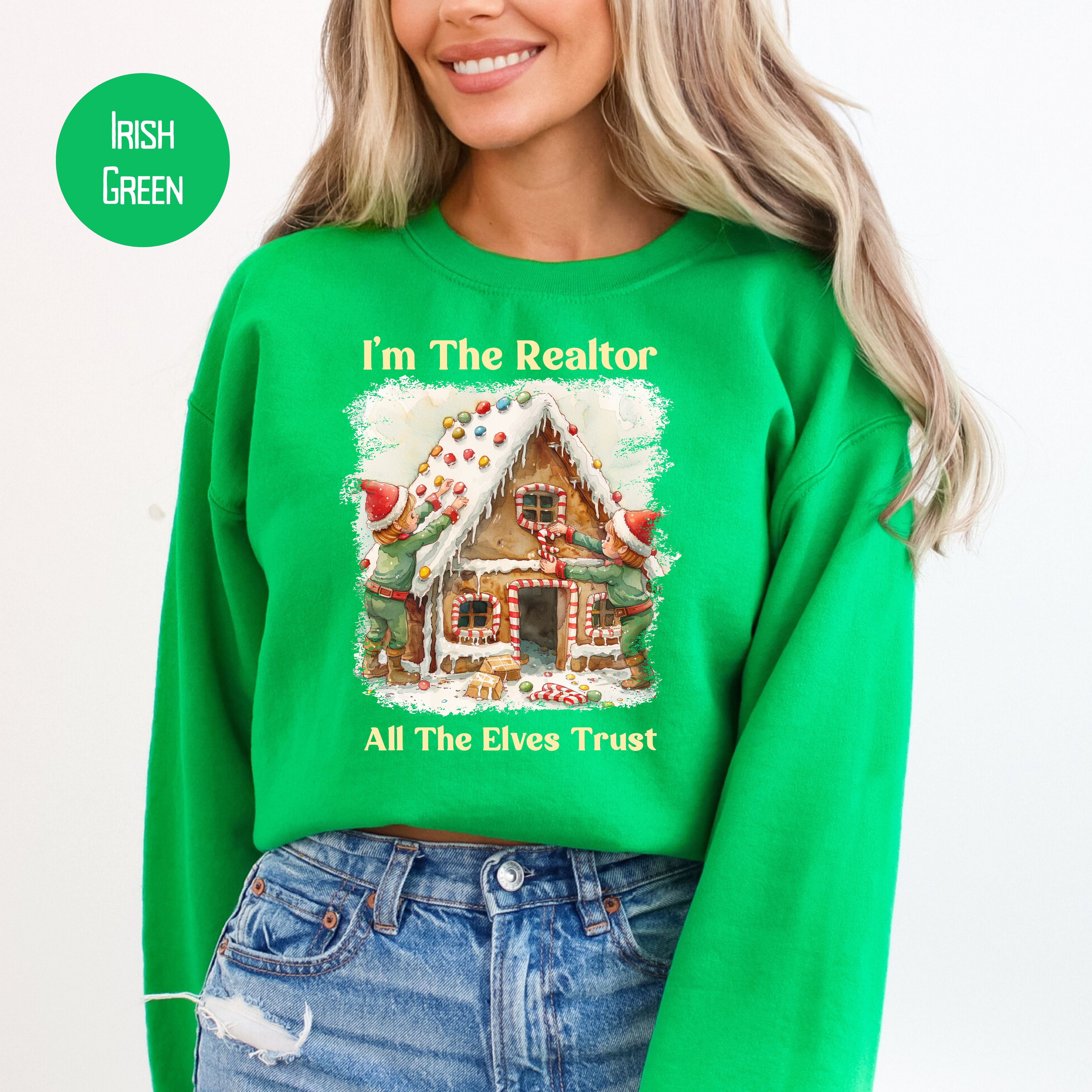 Funny Real Estate Agent Unisex Christmas Sweatshirt
