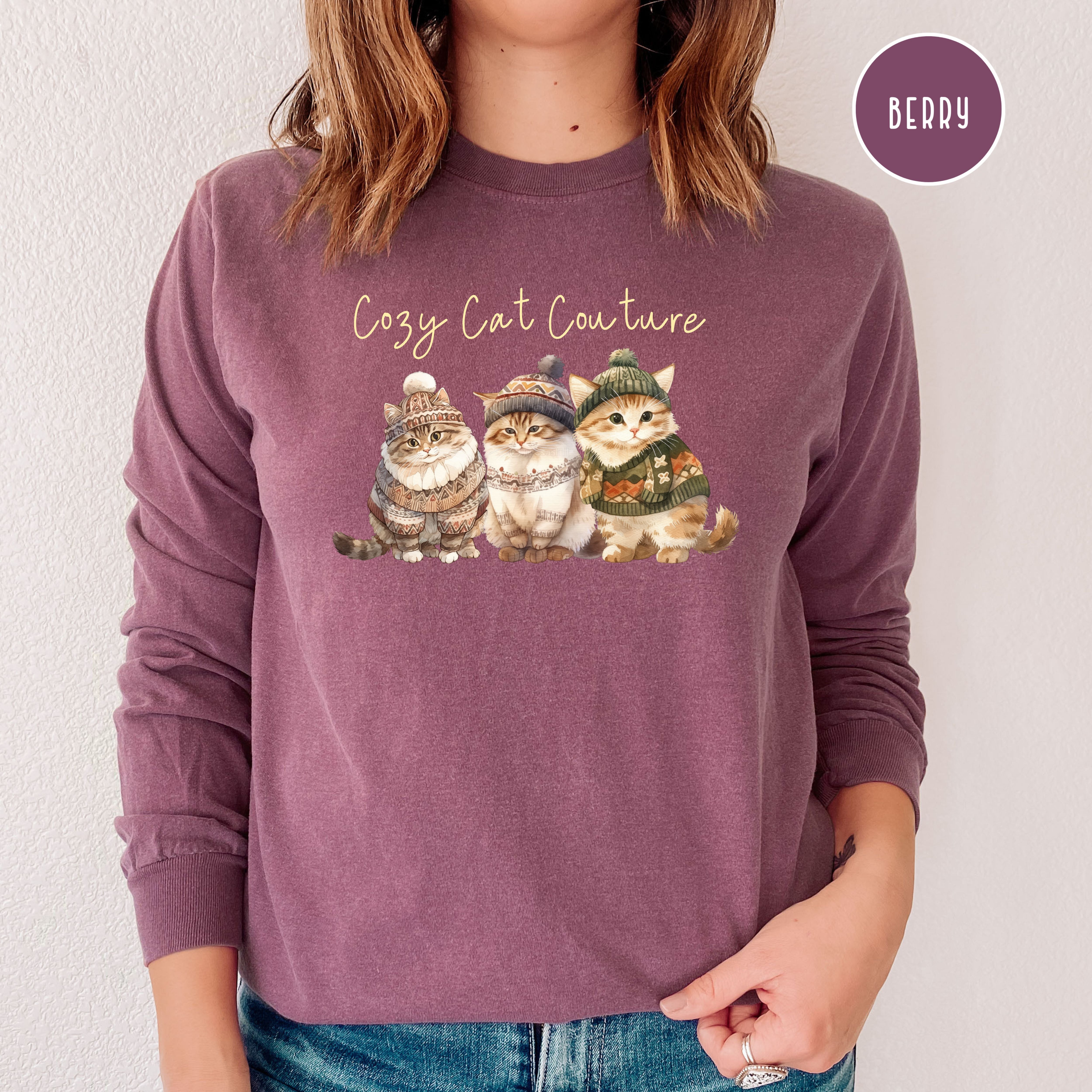 Cat Couture Comfort Colors® Long Sleeve Tee