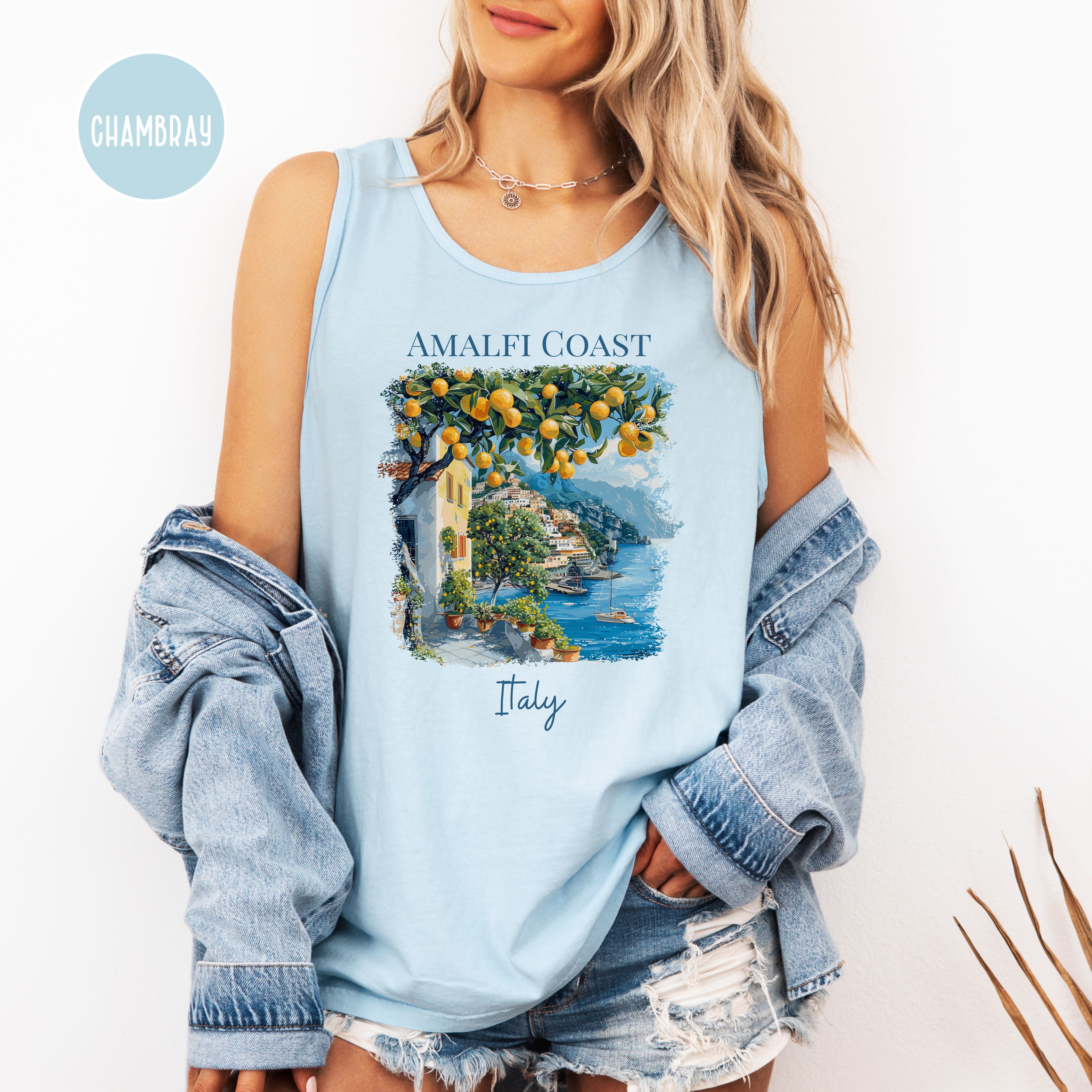 Amalfi Coast Italy Lover Comfort Colors Vacation Tank Top