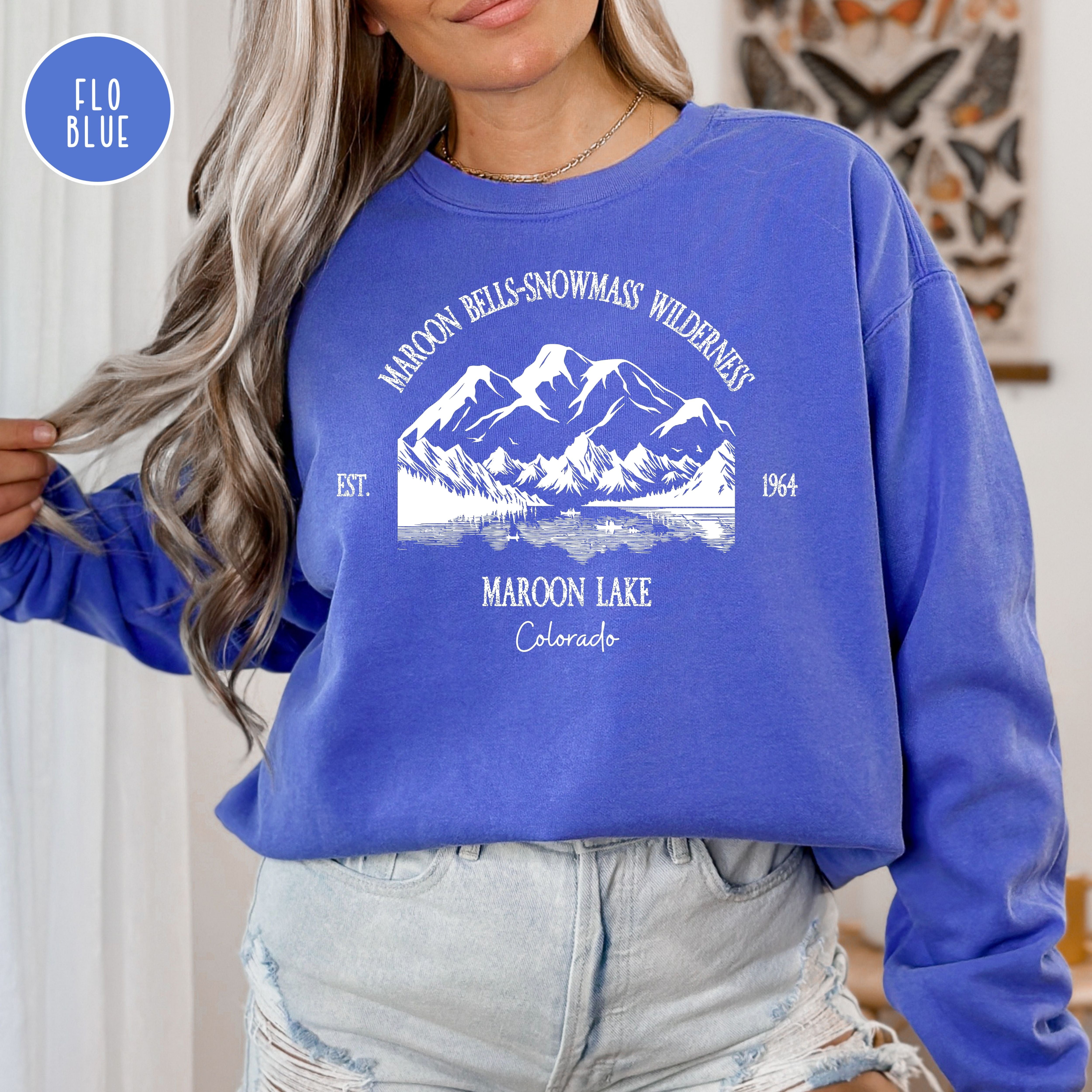 Maroon Bells-Snowmass Wilderness Maroon Lake Comfort Colors® Sweatshirt