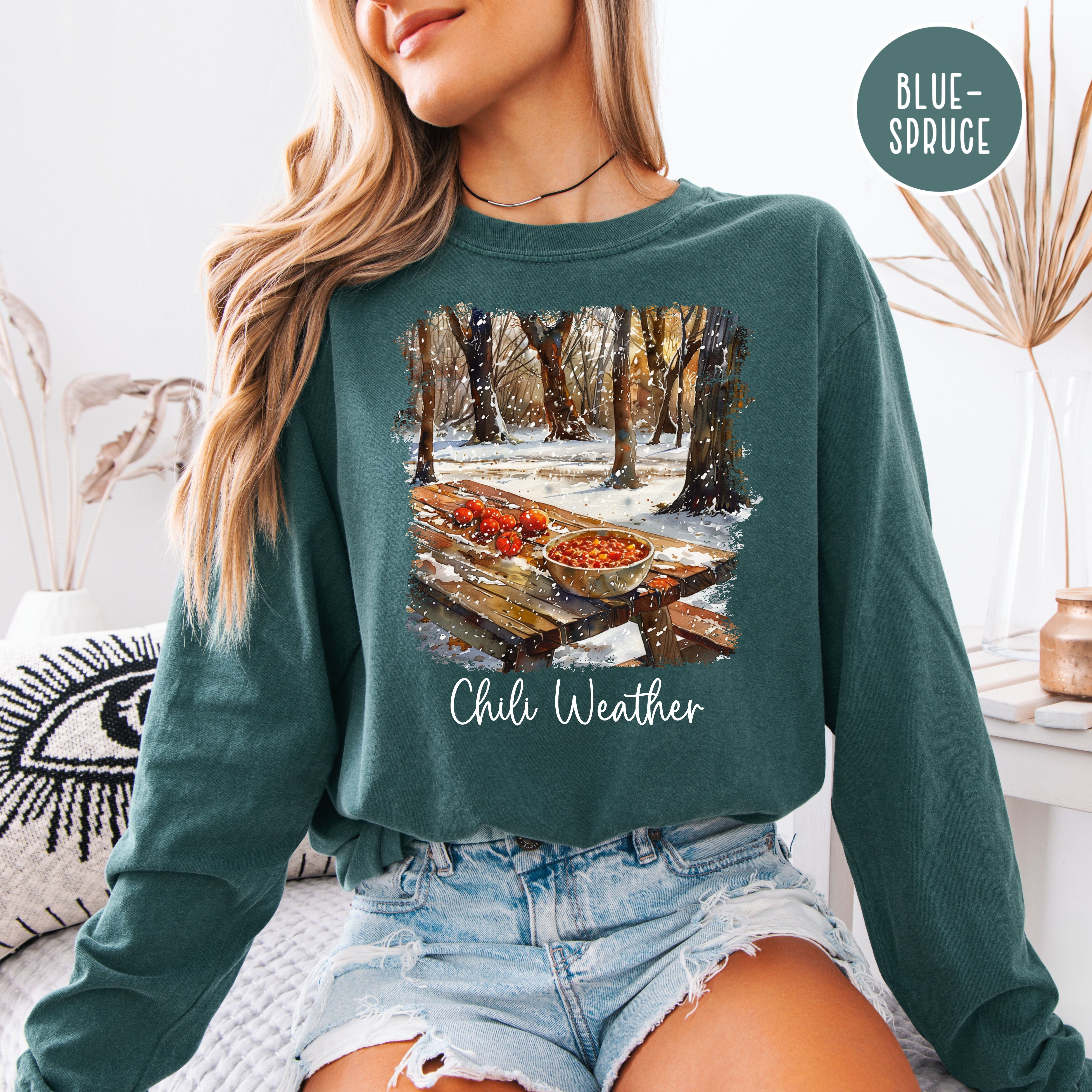 Chili Weather Comfort Colors Long Sleeve T-Shirt
