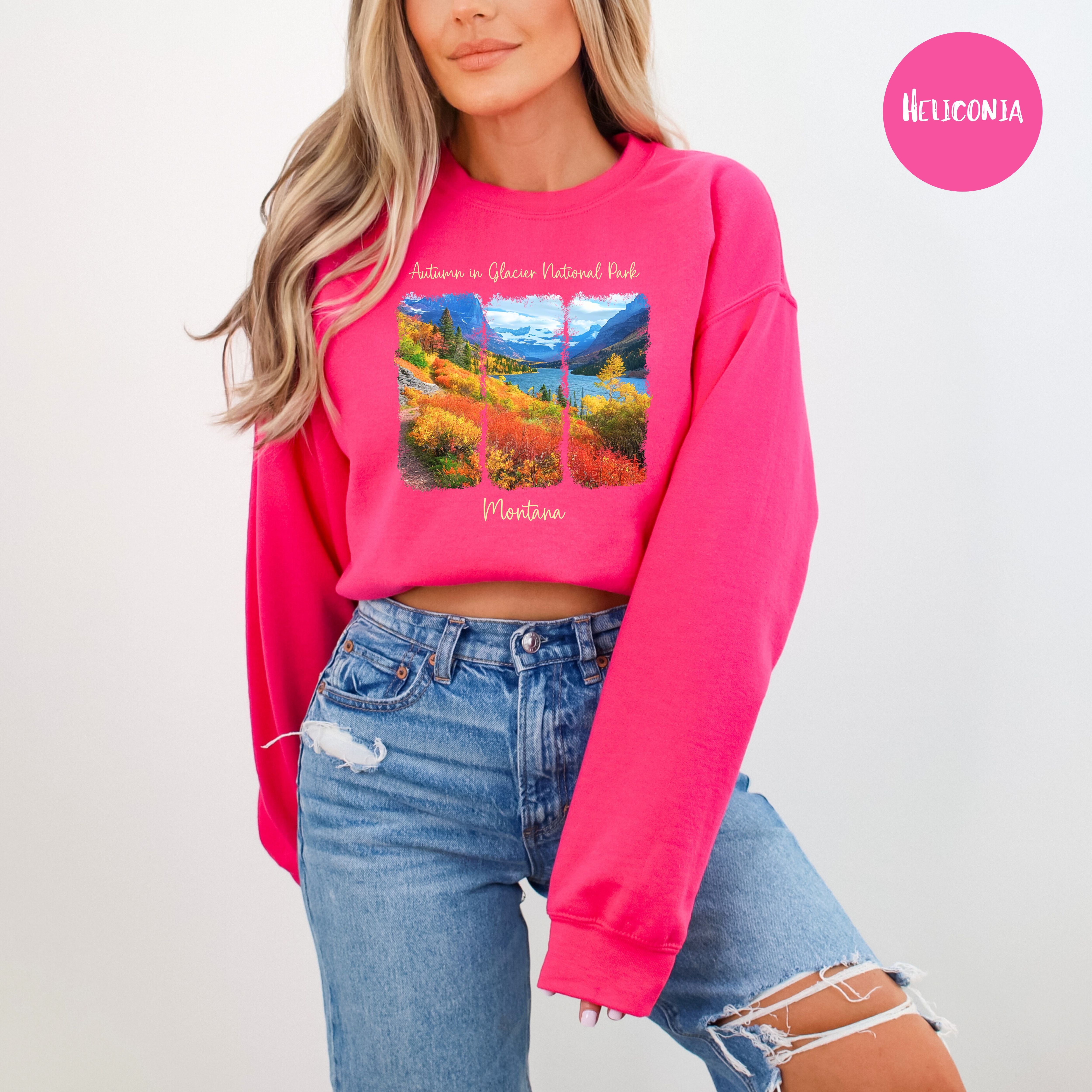 Autumn in Glacier National Park Adult Unisex Sweatshirt