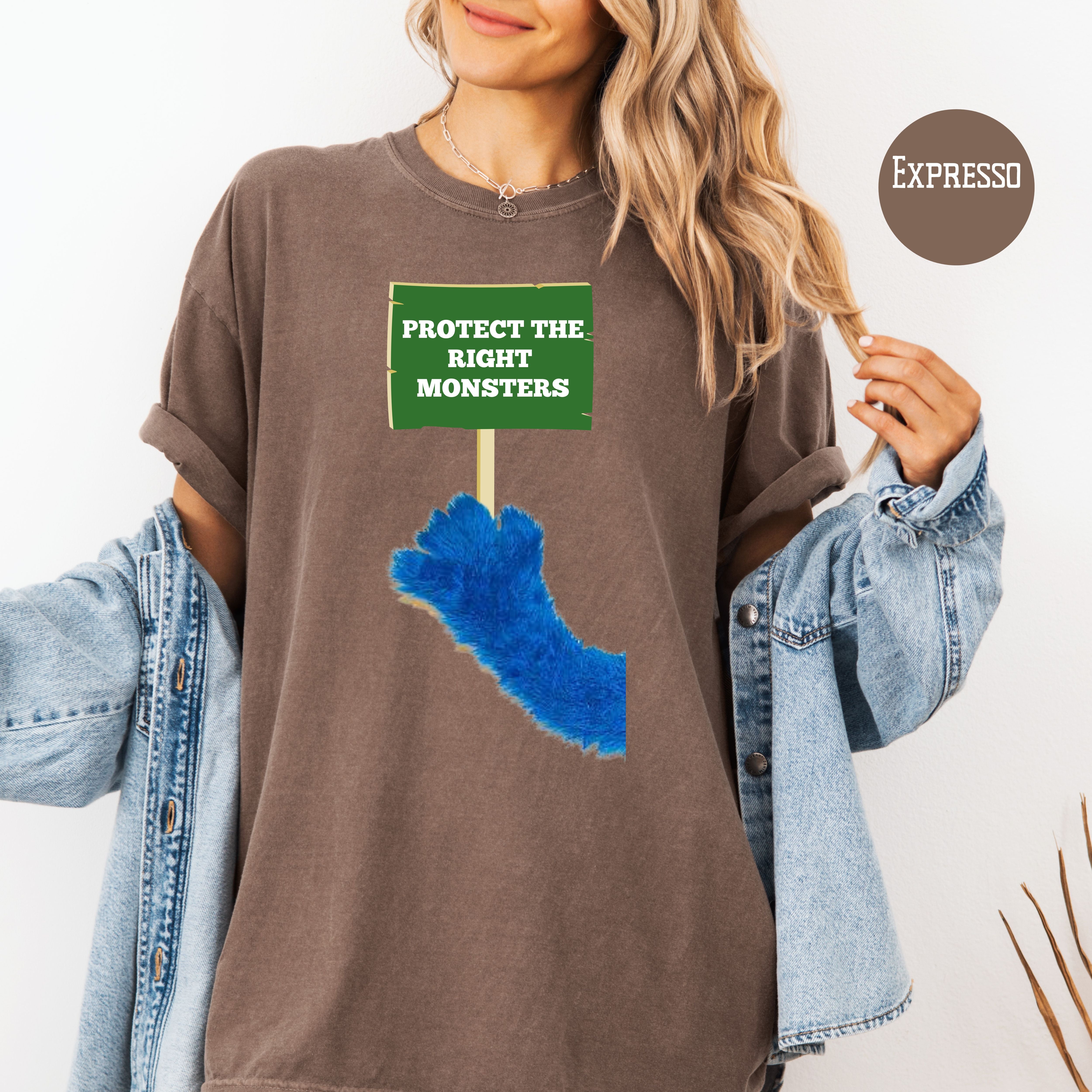 Protect The Right Monsters Comfort Colors Save PBS Protest Shirt