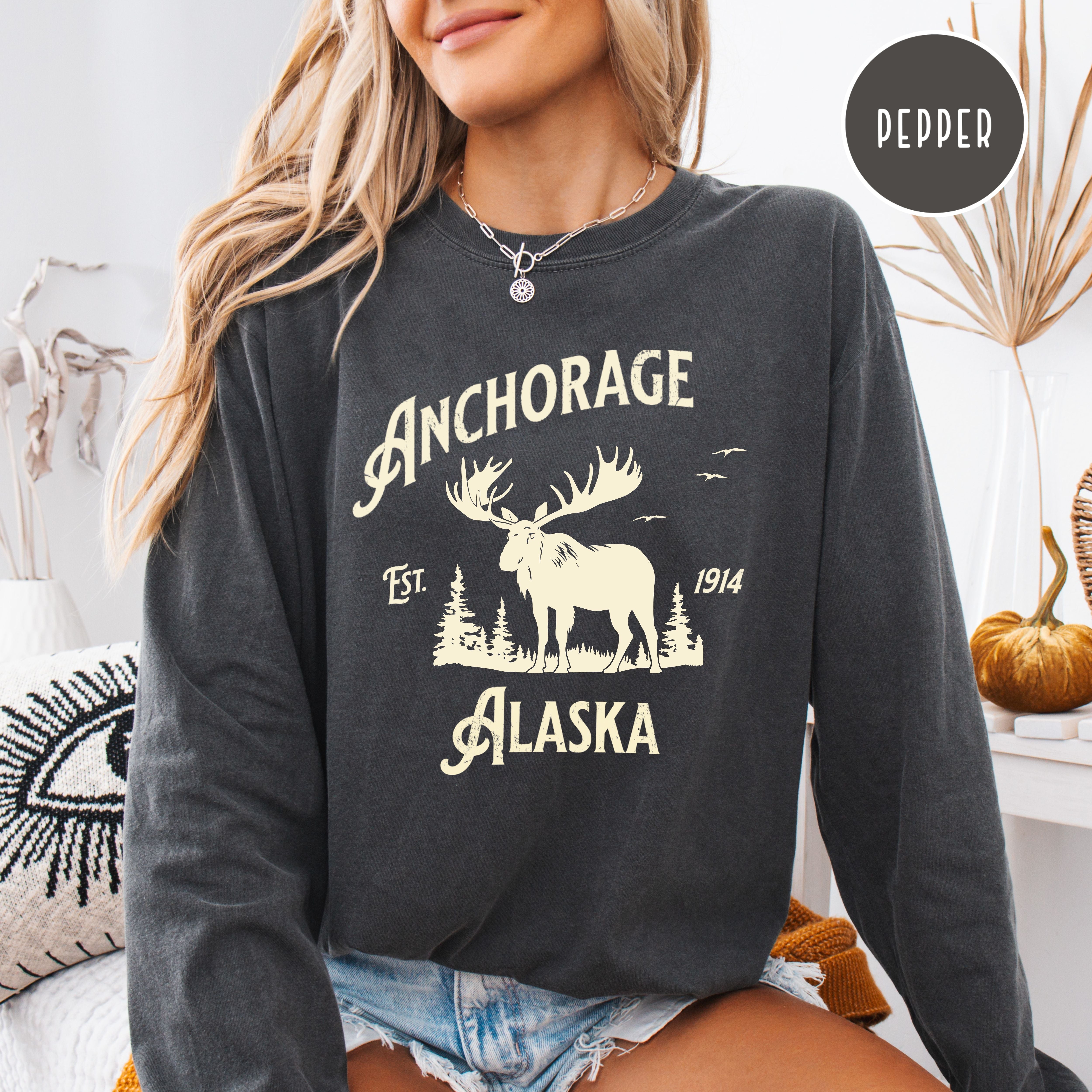 Anchorage Alaska Comfort Colors® Long Sleeve Tee