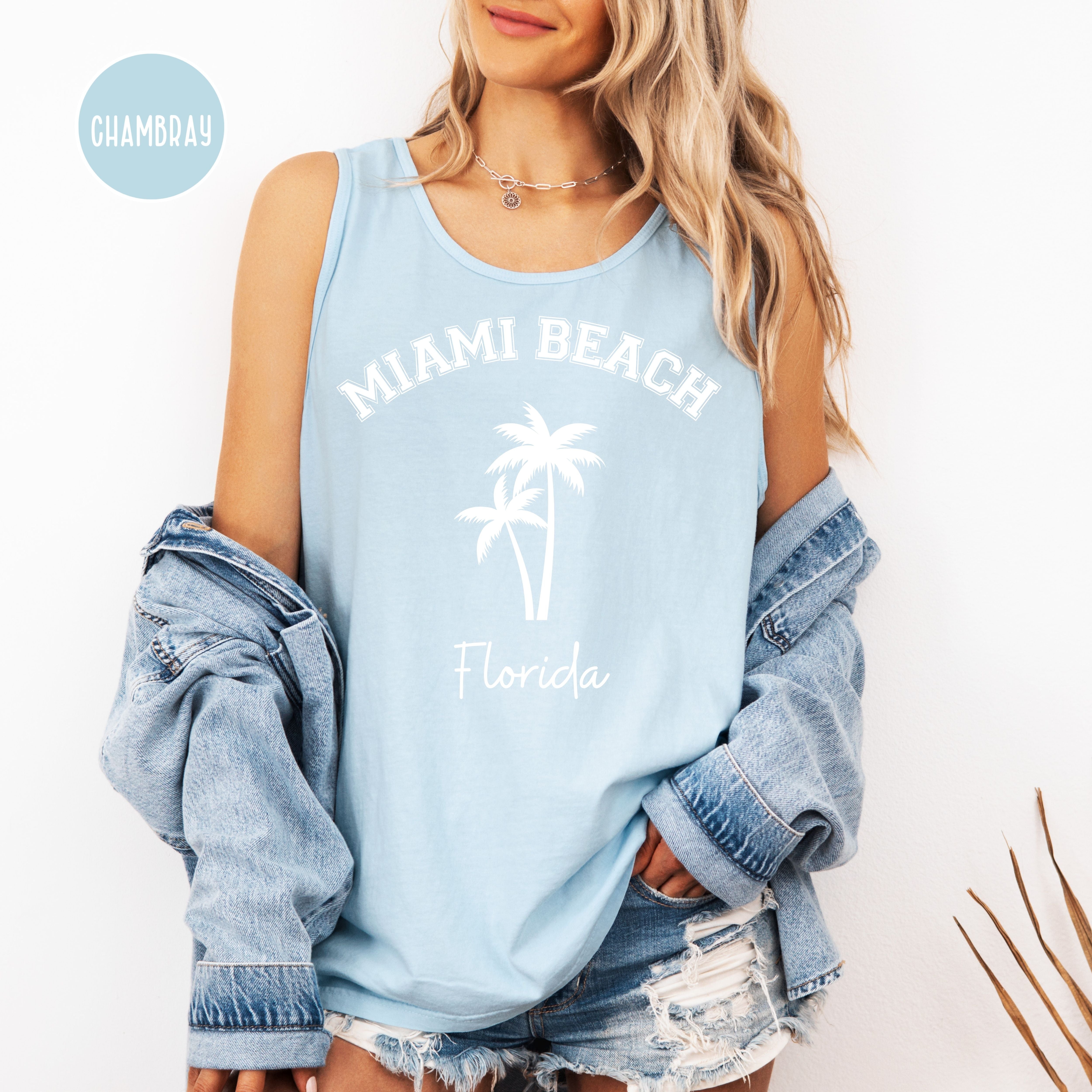 Miami Beach Florida Comfort Colors Tank Top