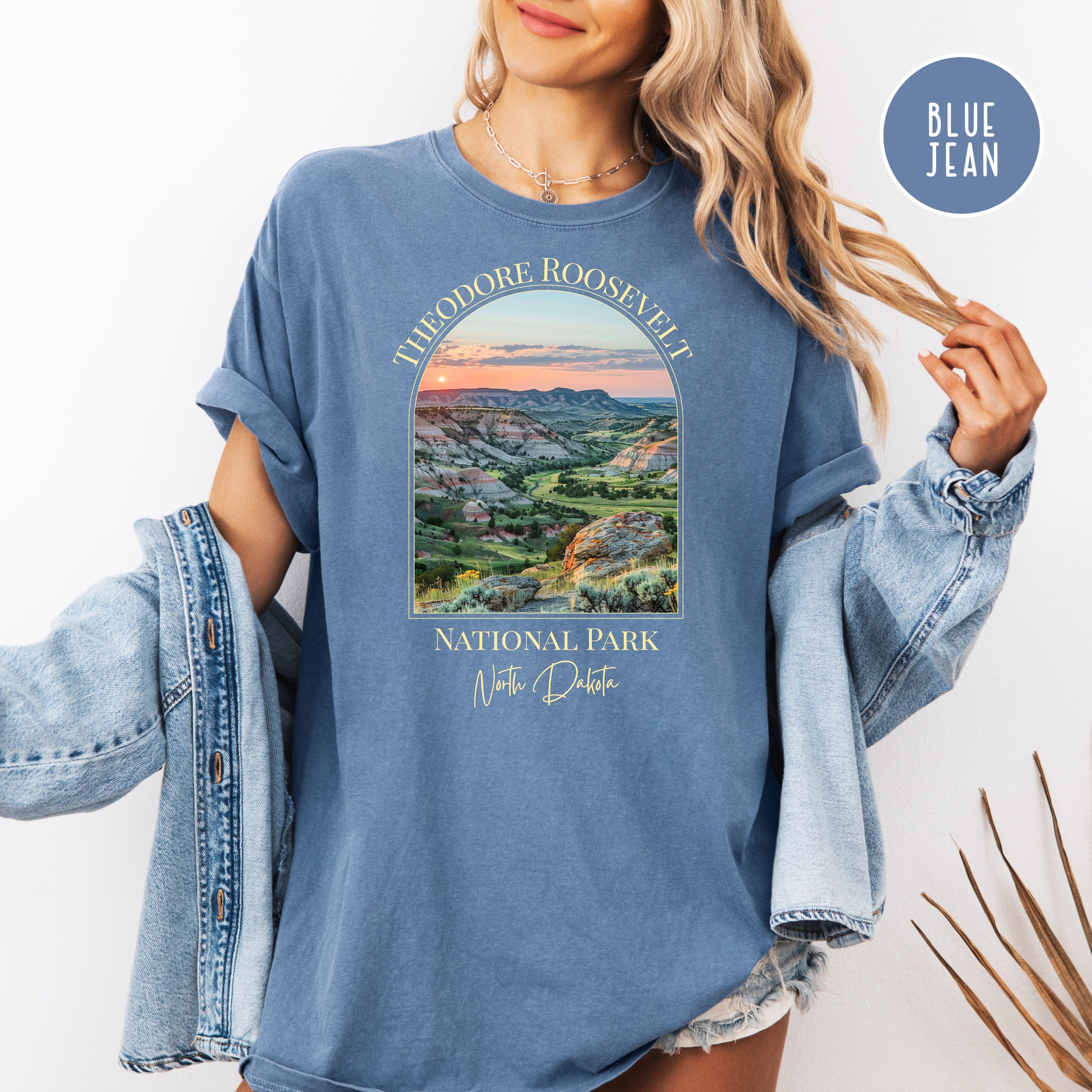 Theodore Roosevelt National Park North Dakota Comfort Colors Unisex Tee