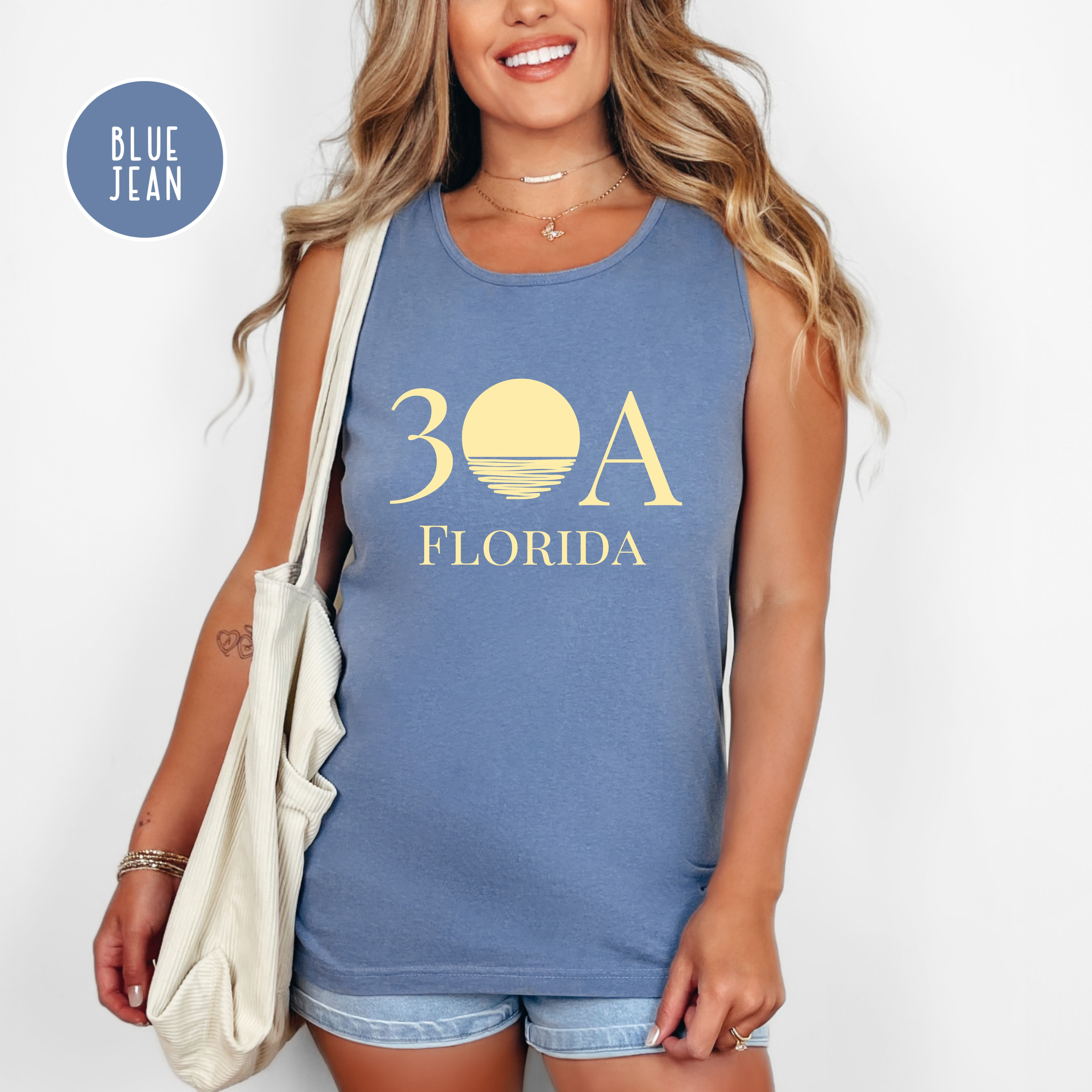 30A Florida Sunset Comfort Colors Tank Top