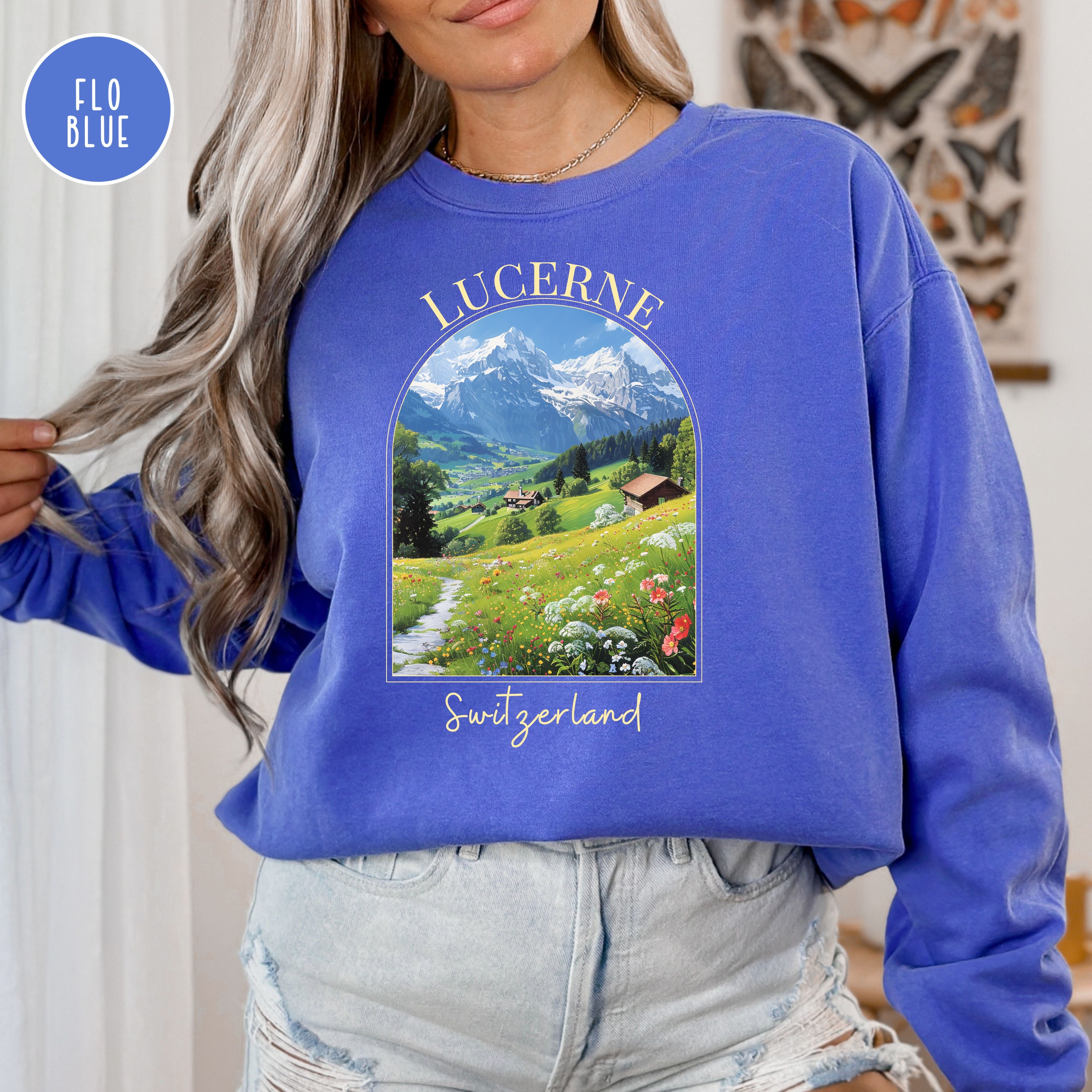 Lucerne Switzerland Comfort Colors® Sweatshirt