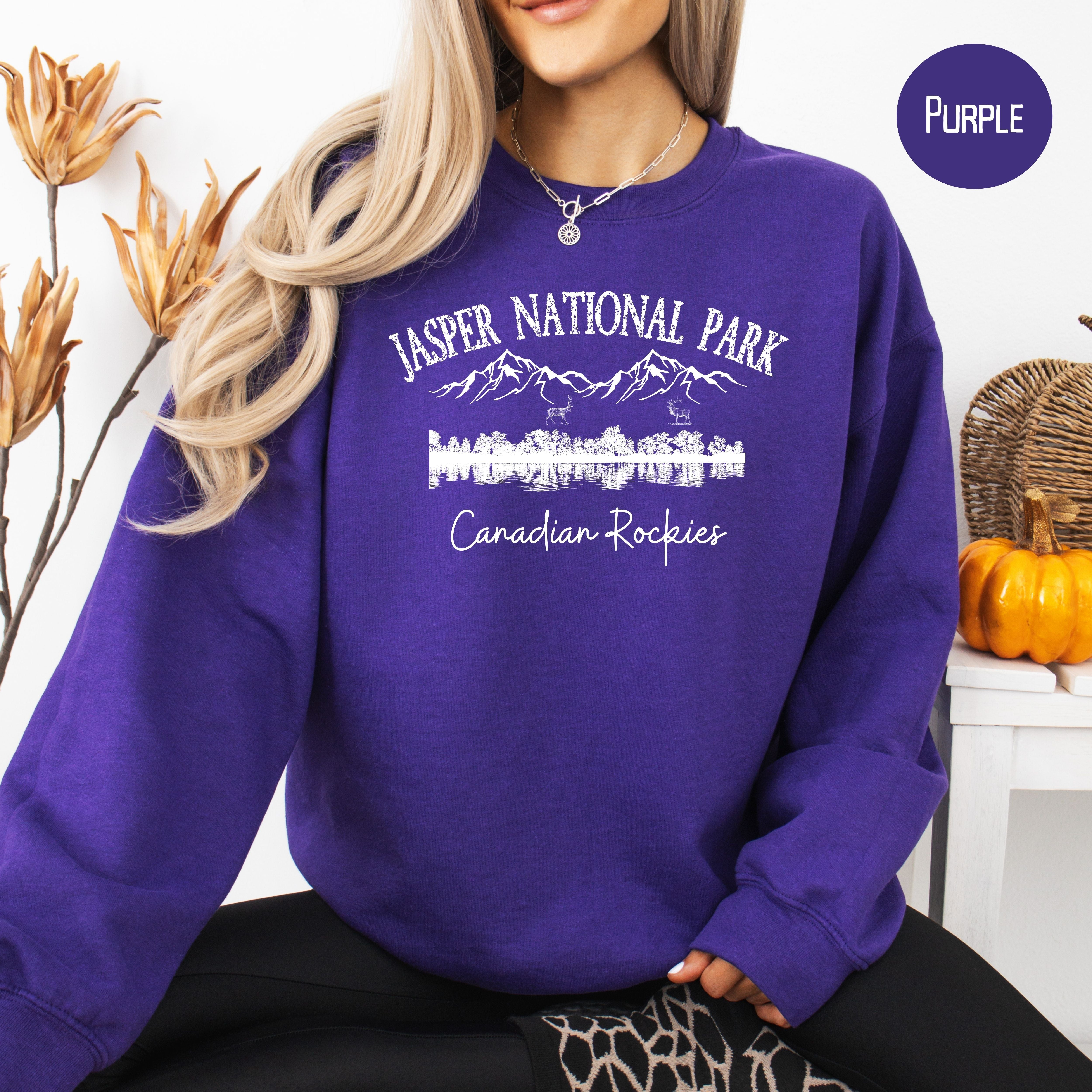 Jasper National Park Canadian Rockies Grunge Style Sweatshirt