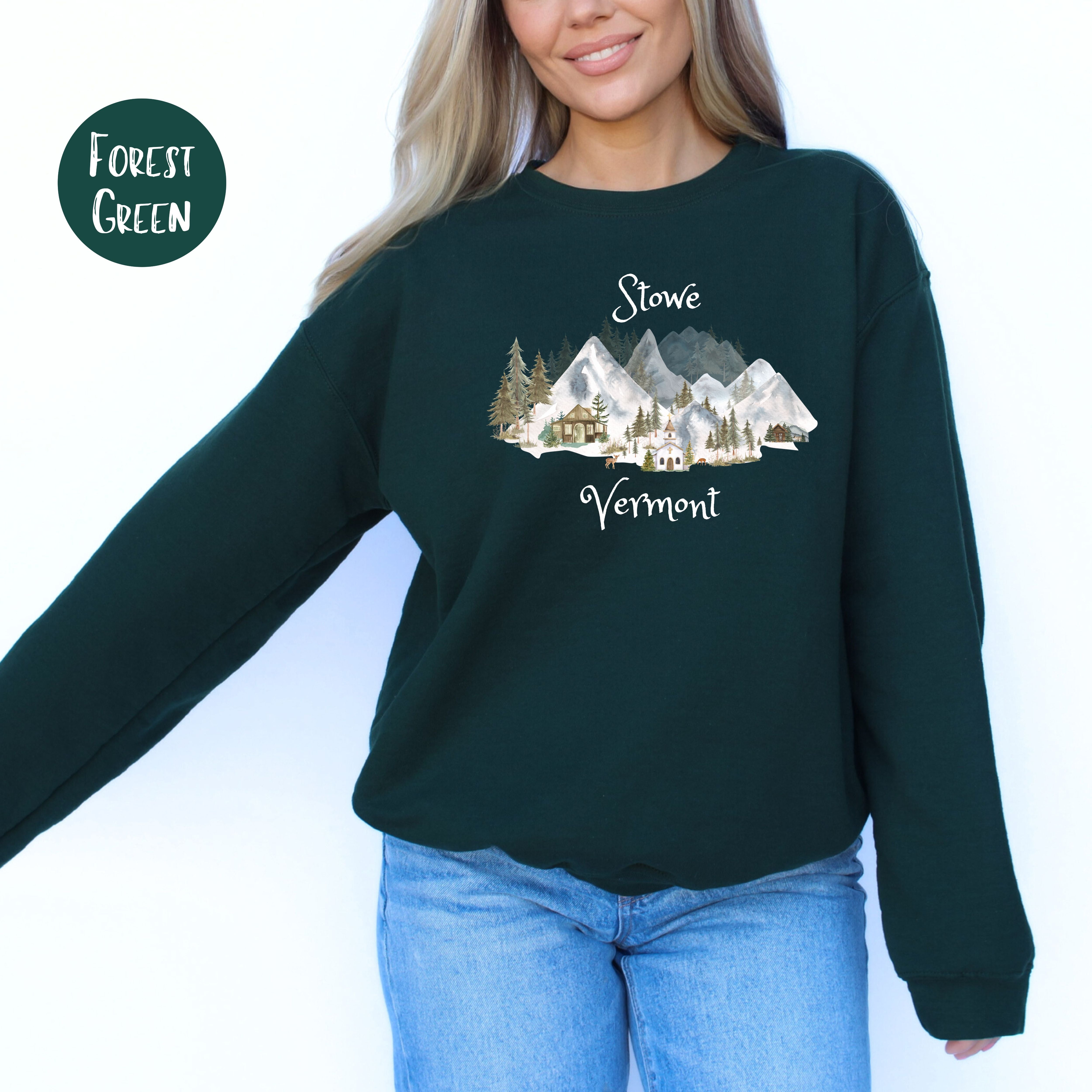 Stowe Vermont Unisex Vacation Gift Sweatshirt
