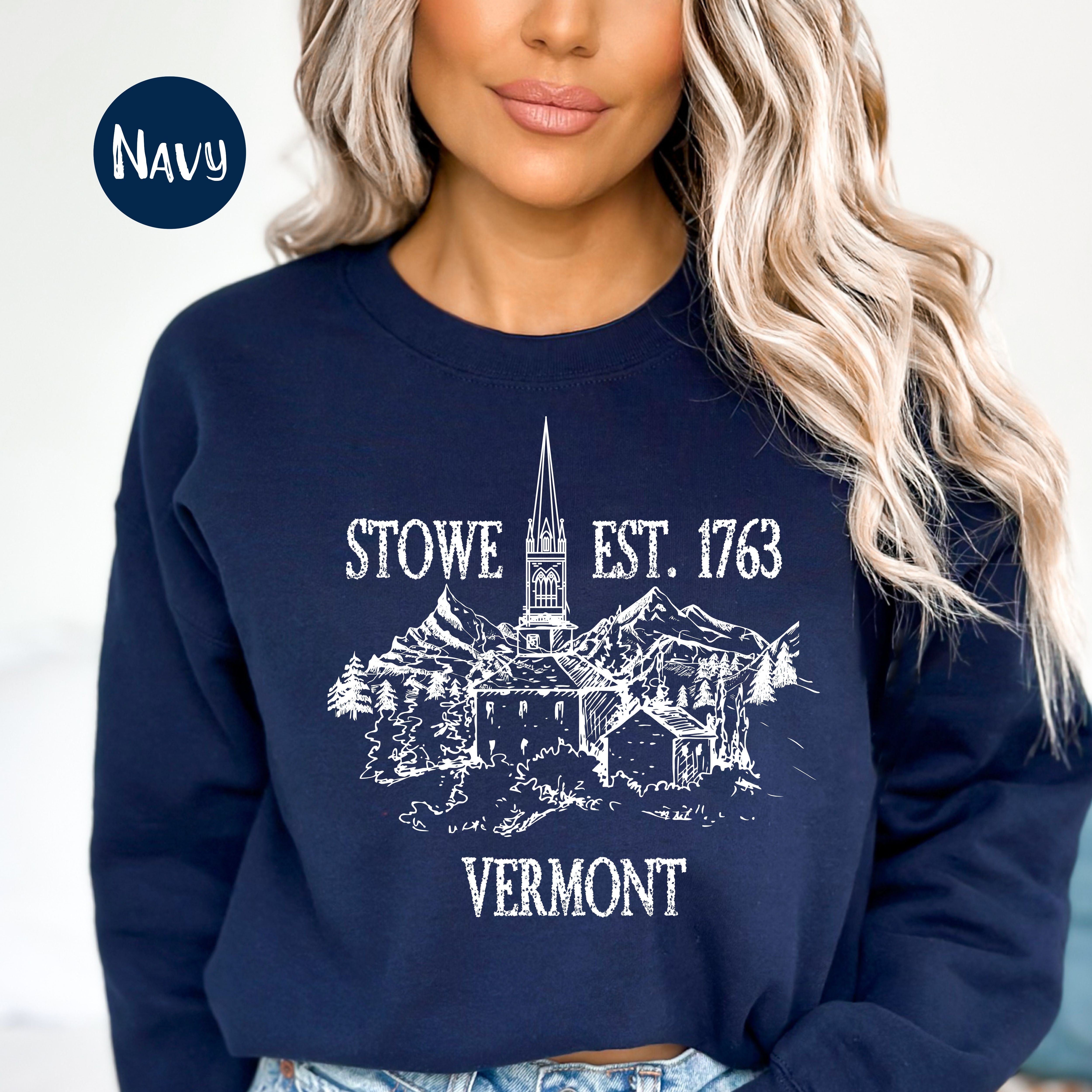 Stowe Vermont Grunge Style Winter Sweatshirt