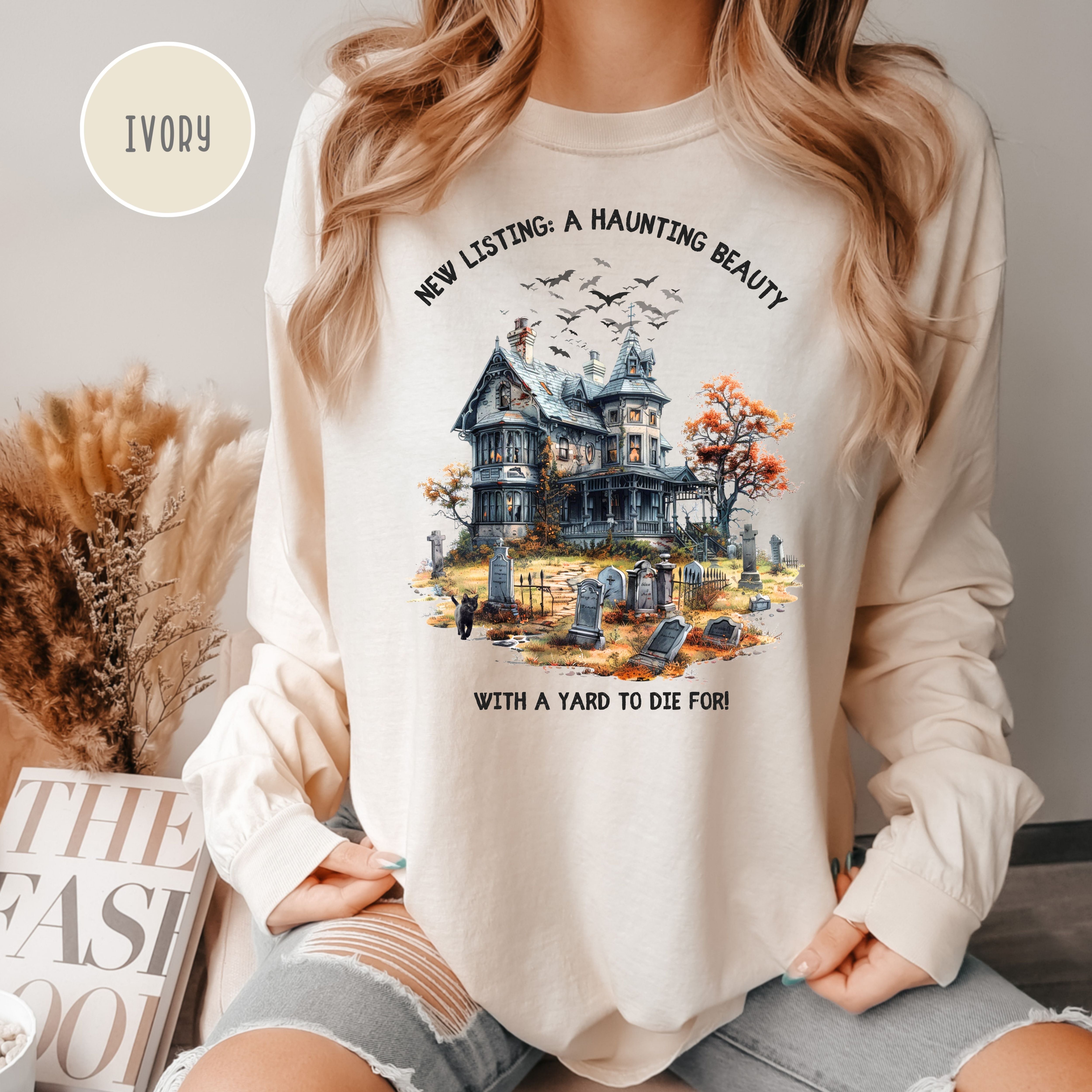 Real Estate Agent Halloween Comfort Colors® Long Sleeve Tee