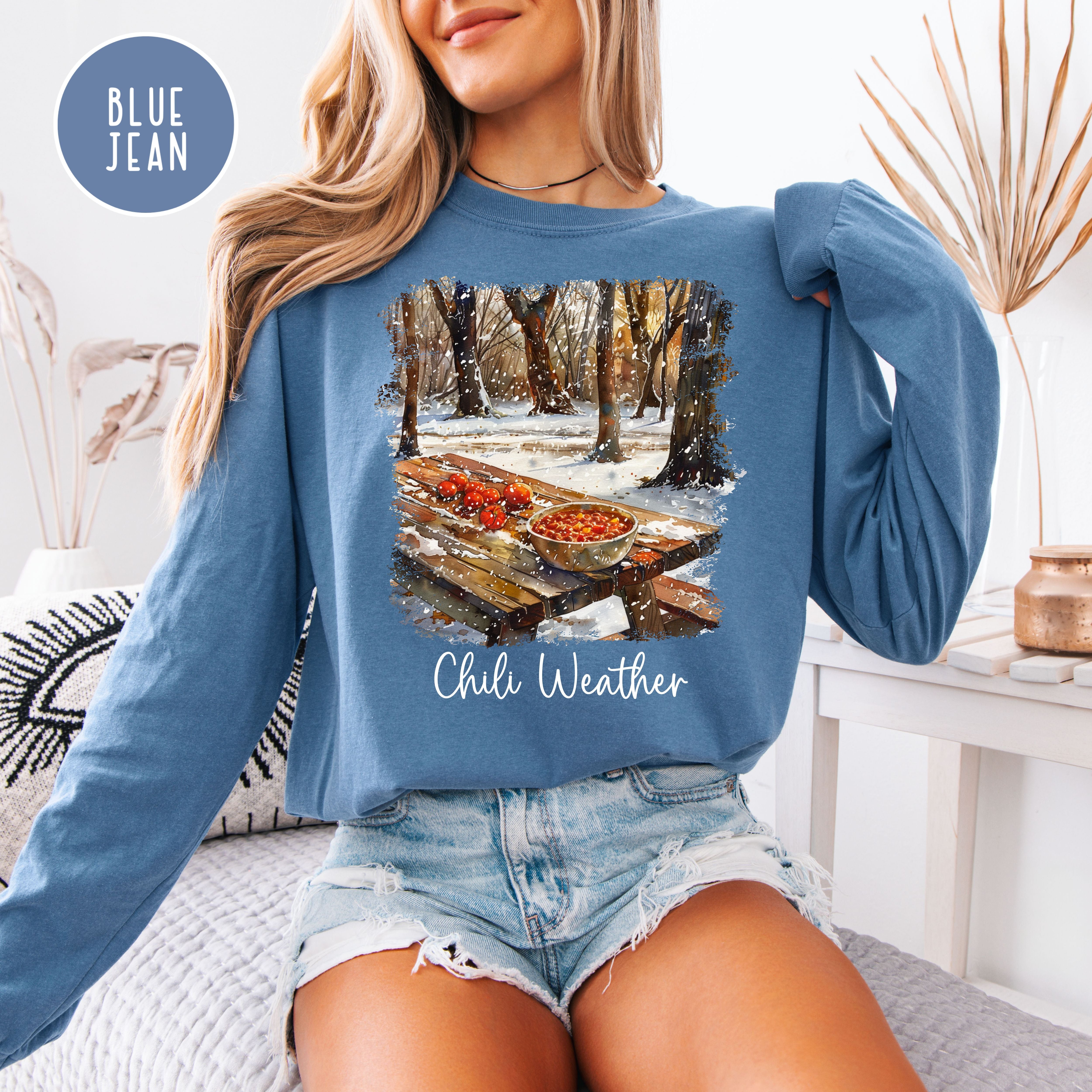 Chili Weather Comfort Colors Long Sleeve T-Shirt