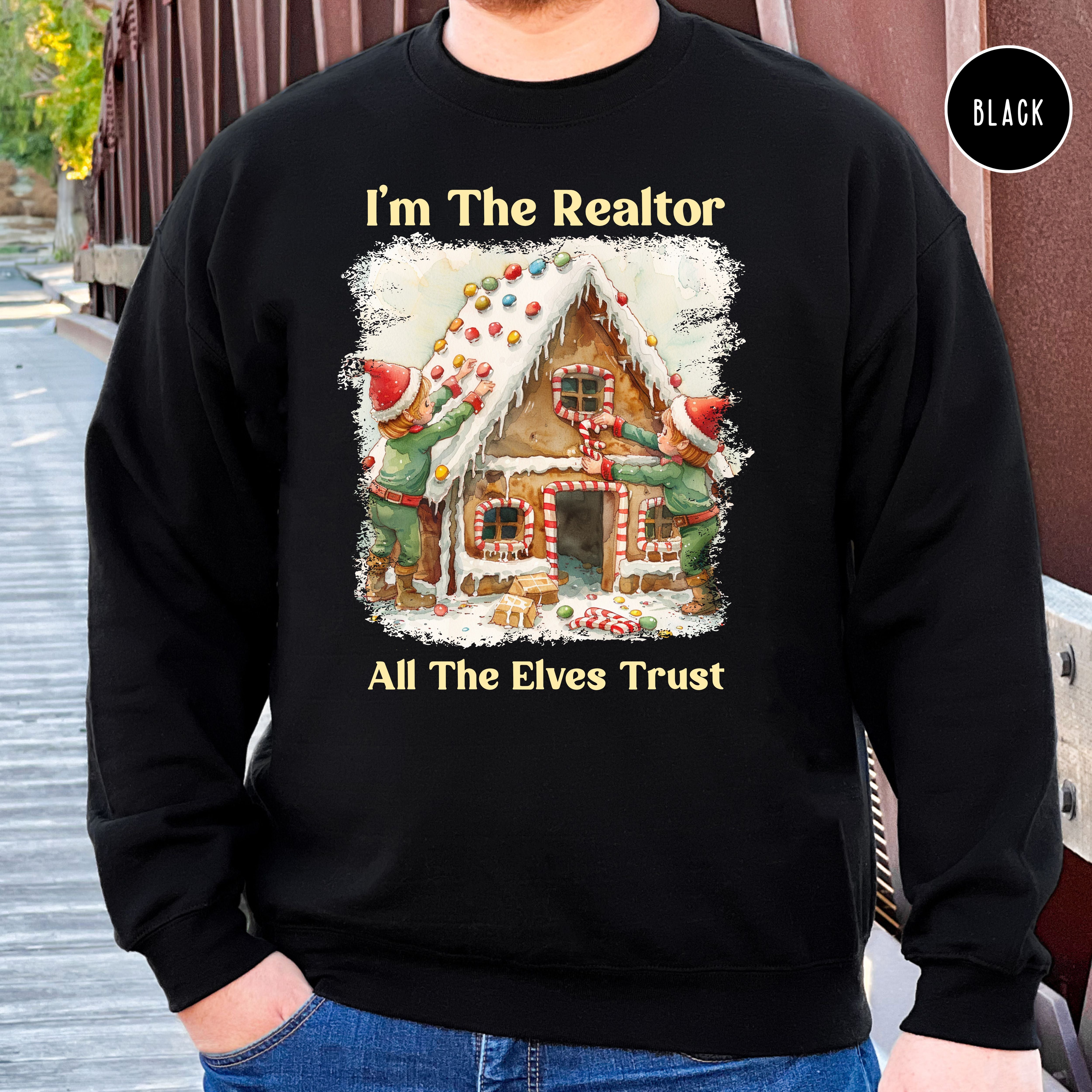 Funny Real Estate Agent Unisex Christmas Sweatshirt