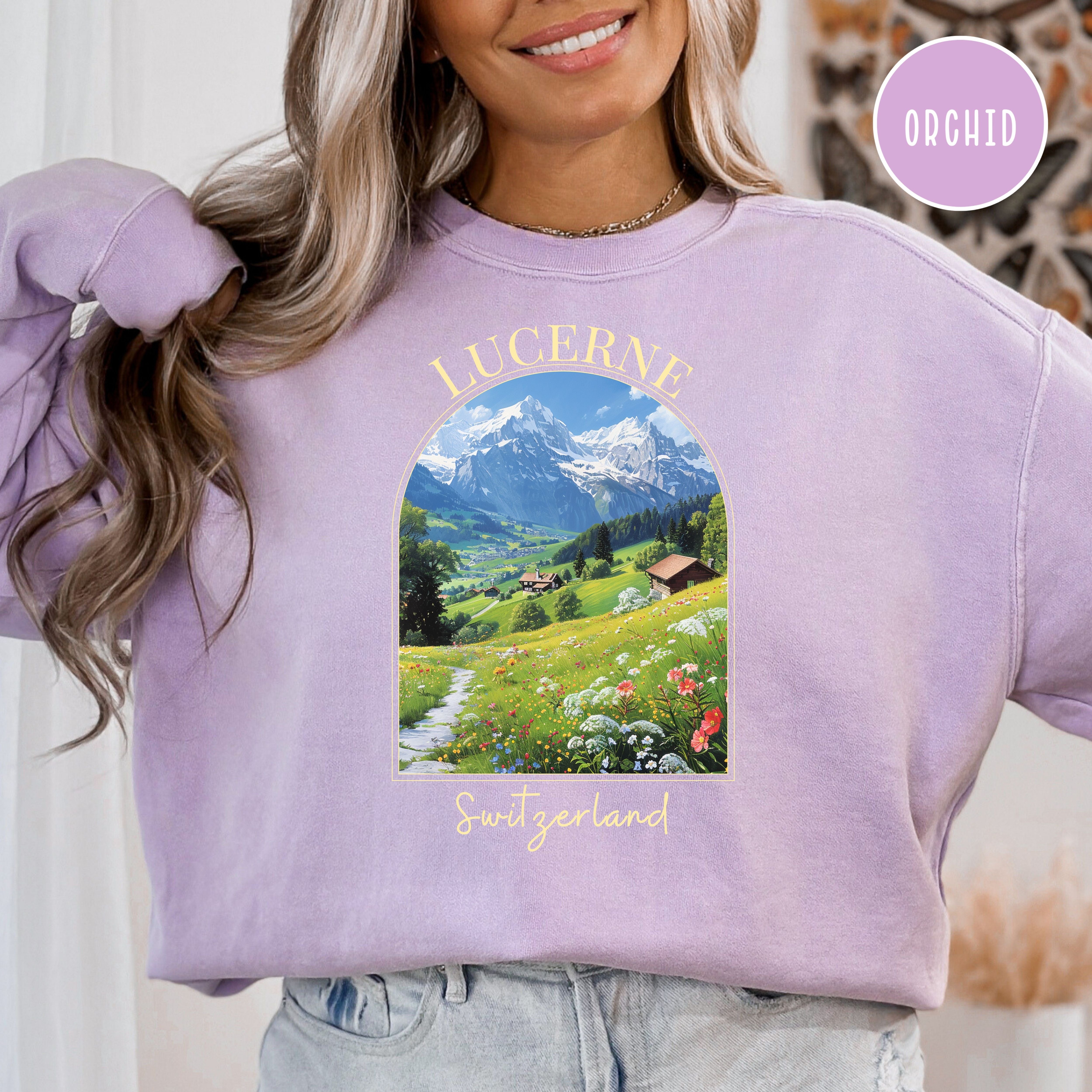 Lucerne Switzerland Comfort Colors® Sweatshirt