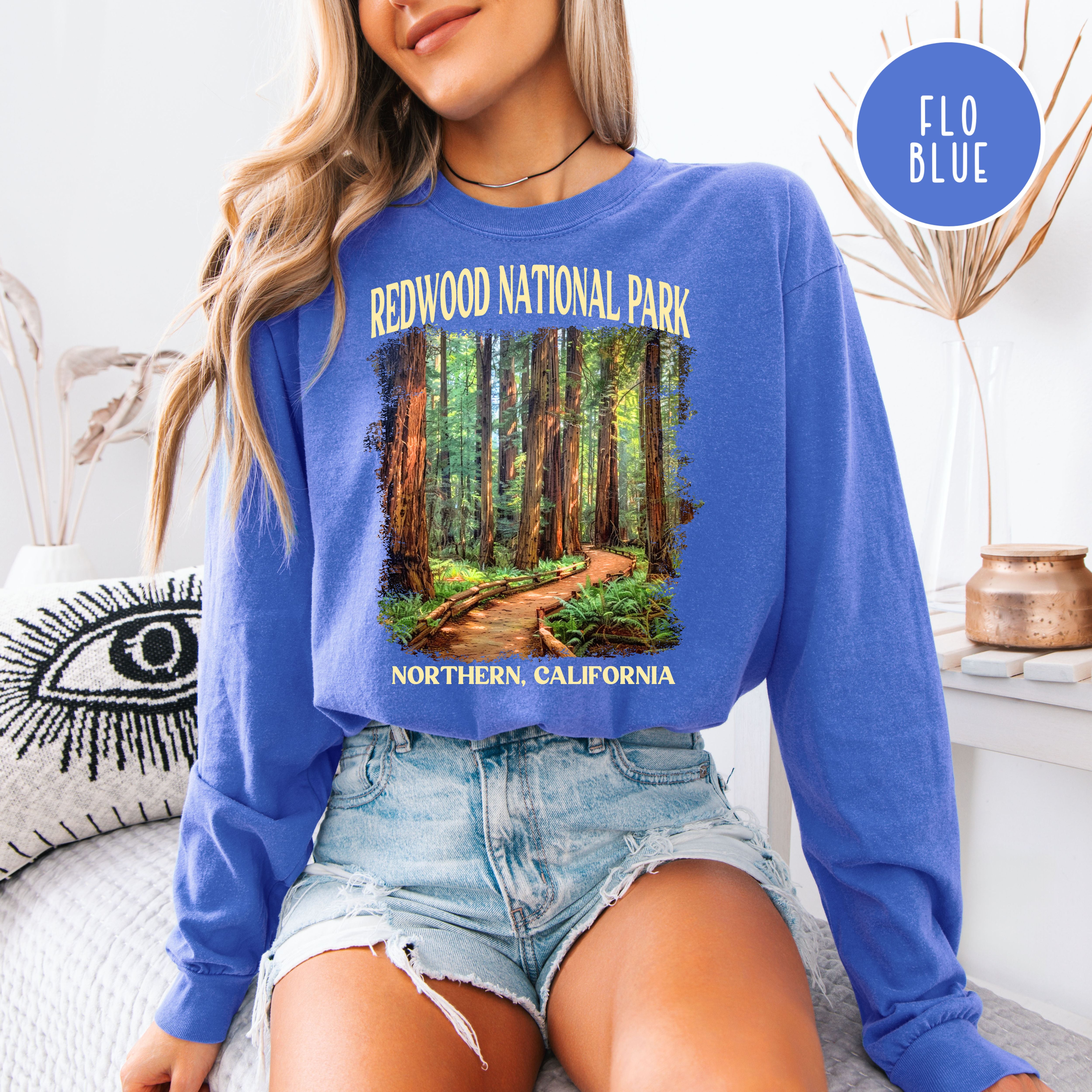 Redwood National Park Long Sleeve Comfort Colors Tee Shirt
